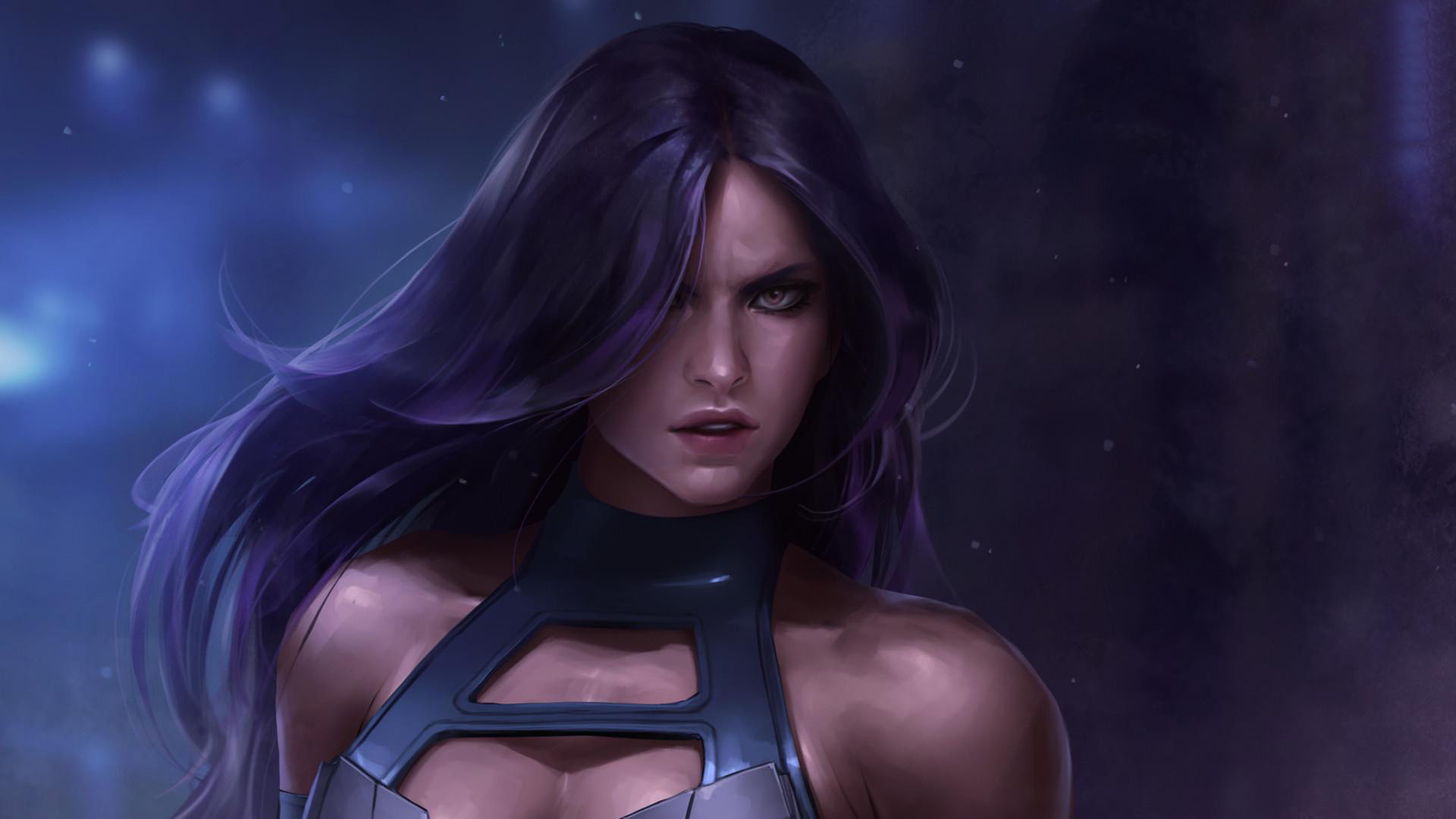 psylocke, digital art, character, hd, marvel, 1080P, artwork, HD Wallpaper
