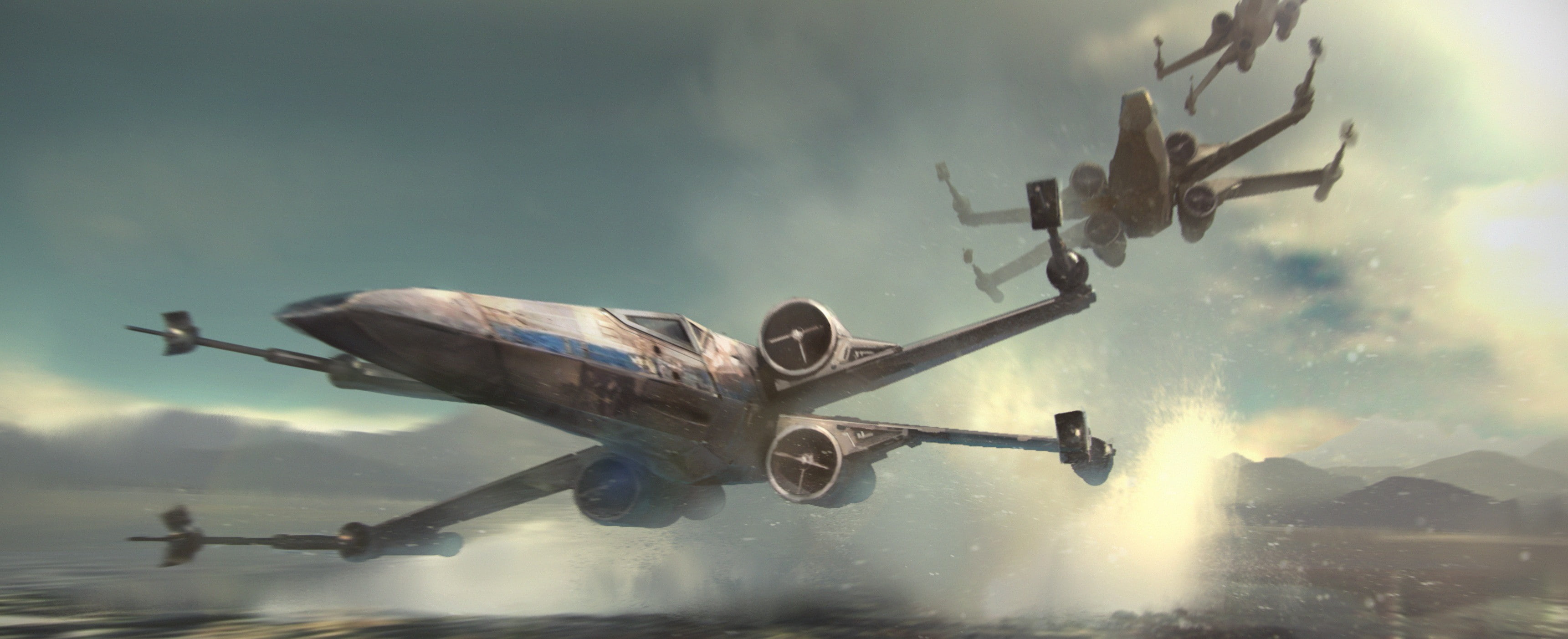 Star Wars, X-wing, 2K, Star Wars: The Force Awakens, artwork, HD Wallpaper