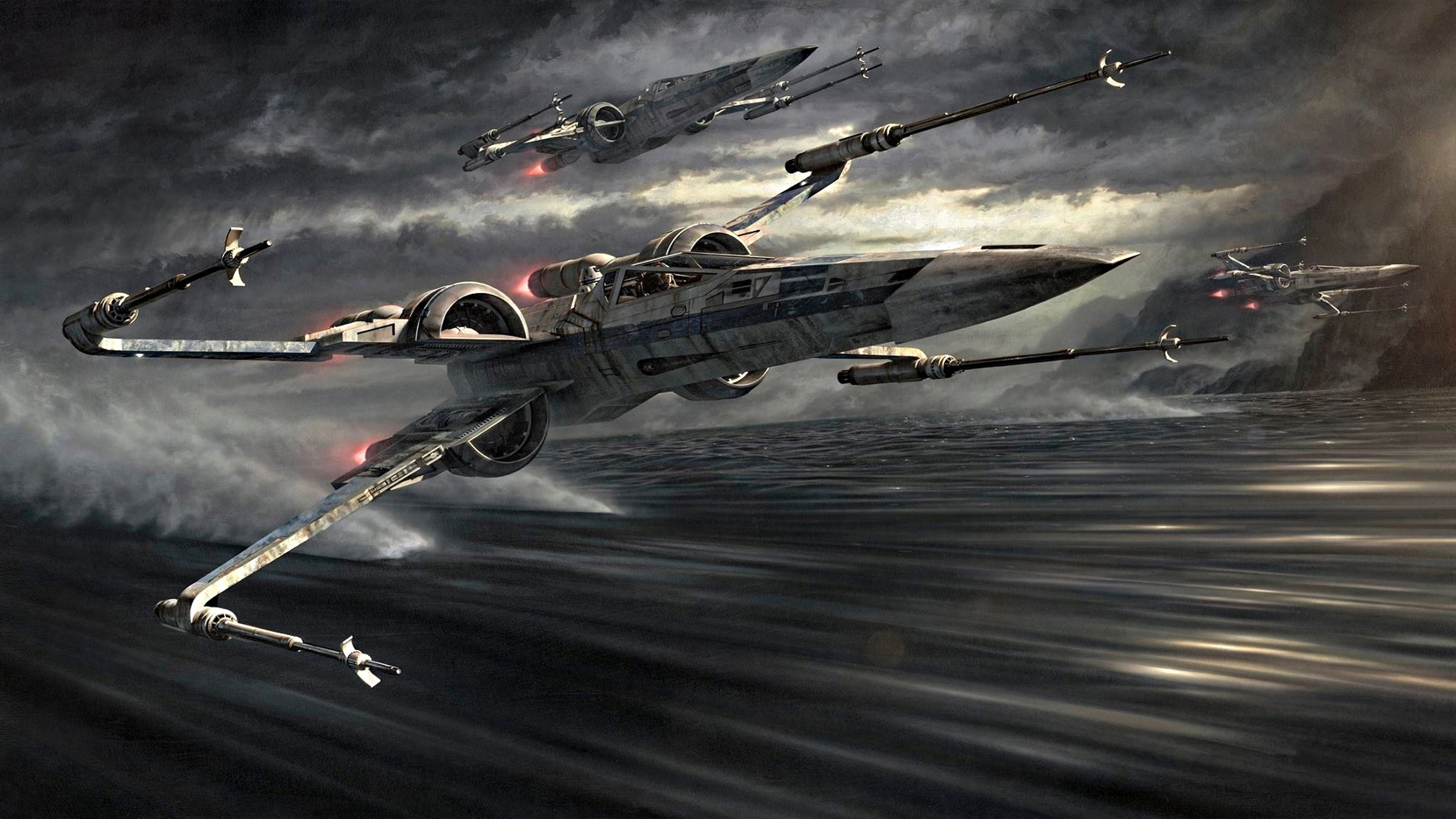 x, wars, desktop, star, episode, wing, 4K, jerry, awakens, force, artwork, hd, HD Wallpaper