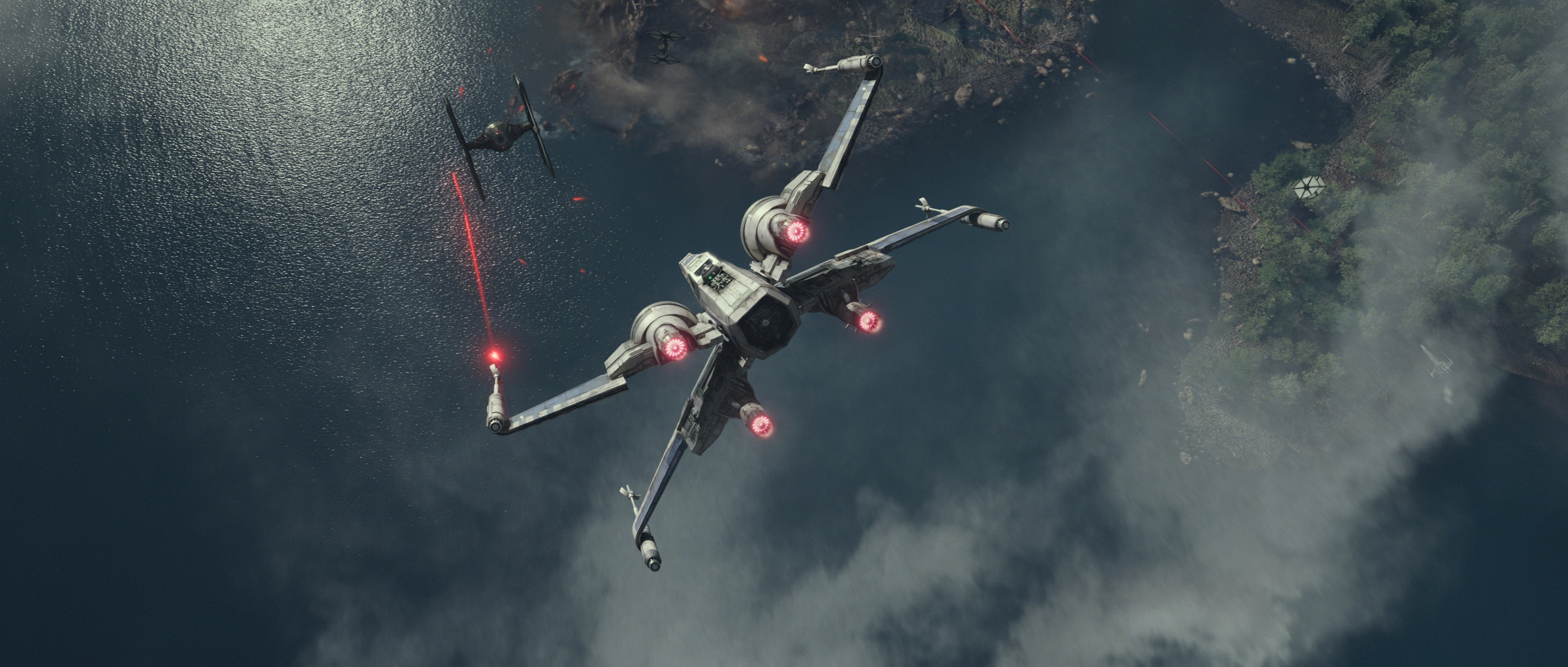 X-Wing, Star Wars, TIE Fighter, Star Wars Episode VII: The Force Awakens, 2K, HD Wallpaper