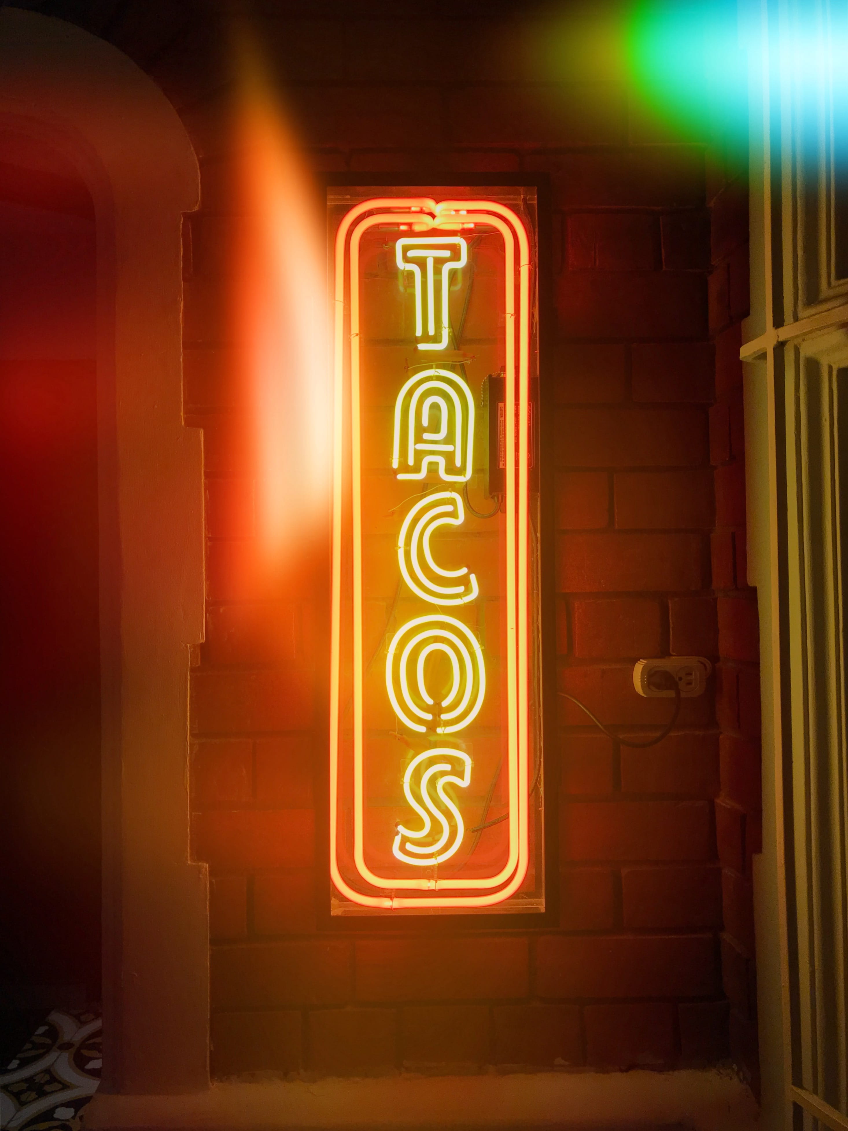 architecture, illuminated, long exposure, nightlife, evening, night, no people, neon, design, led, brick wall, text, restaurant, outdoors, glowing, communication, Phone HD Wallpaper