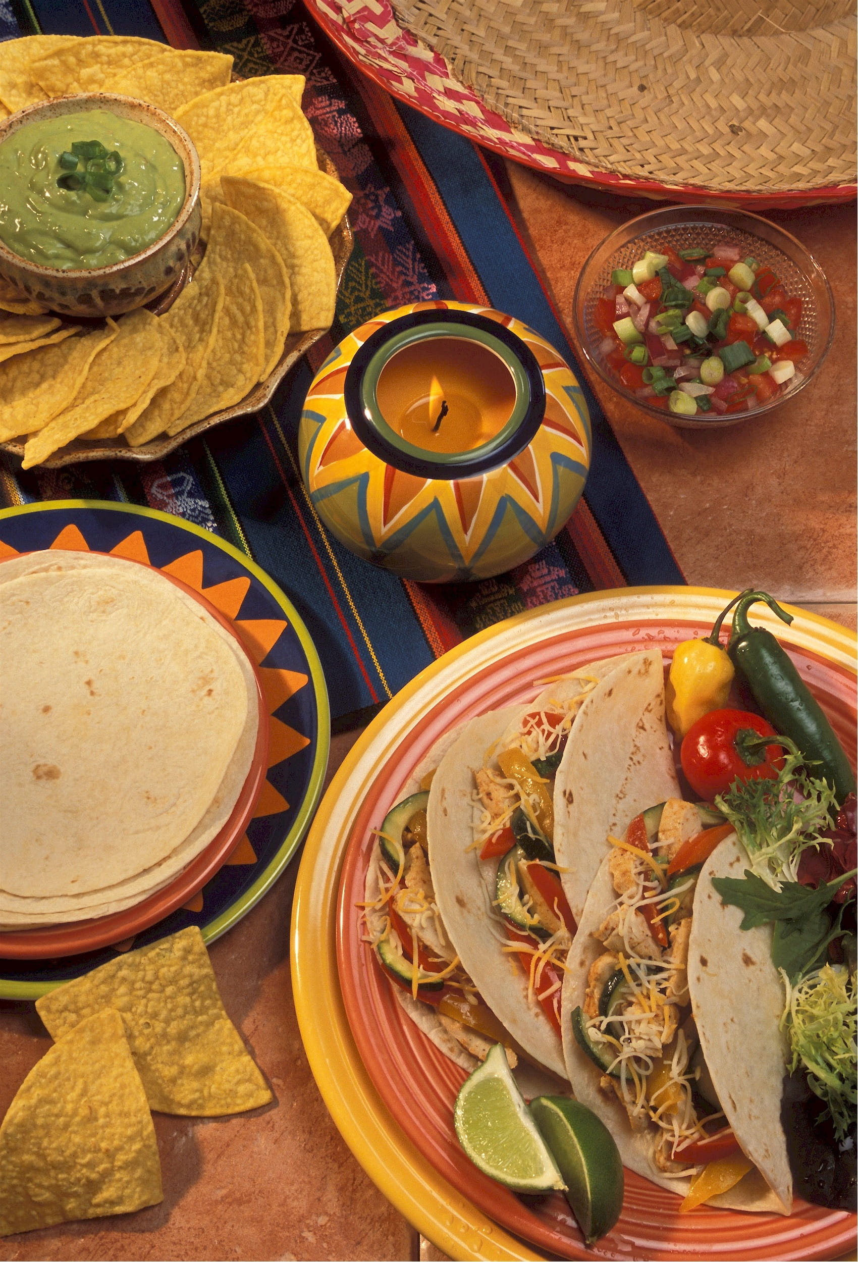 meal, dinner, still life, taco, fajitas, mexican, traditional, soft, plate, flour, food, crockery, wellbeing, no people, mexican food, lunch, salsa, 1080P, Phone HD Wallpaper
