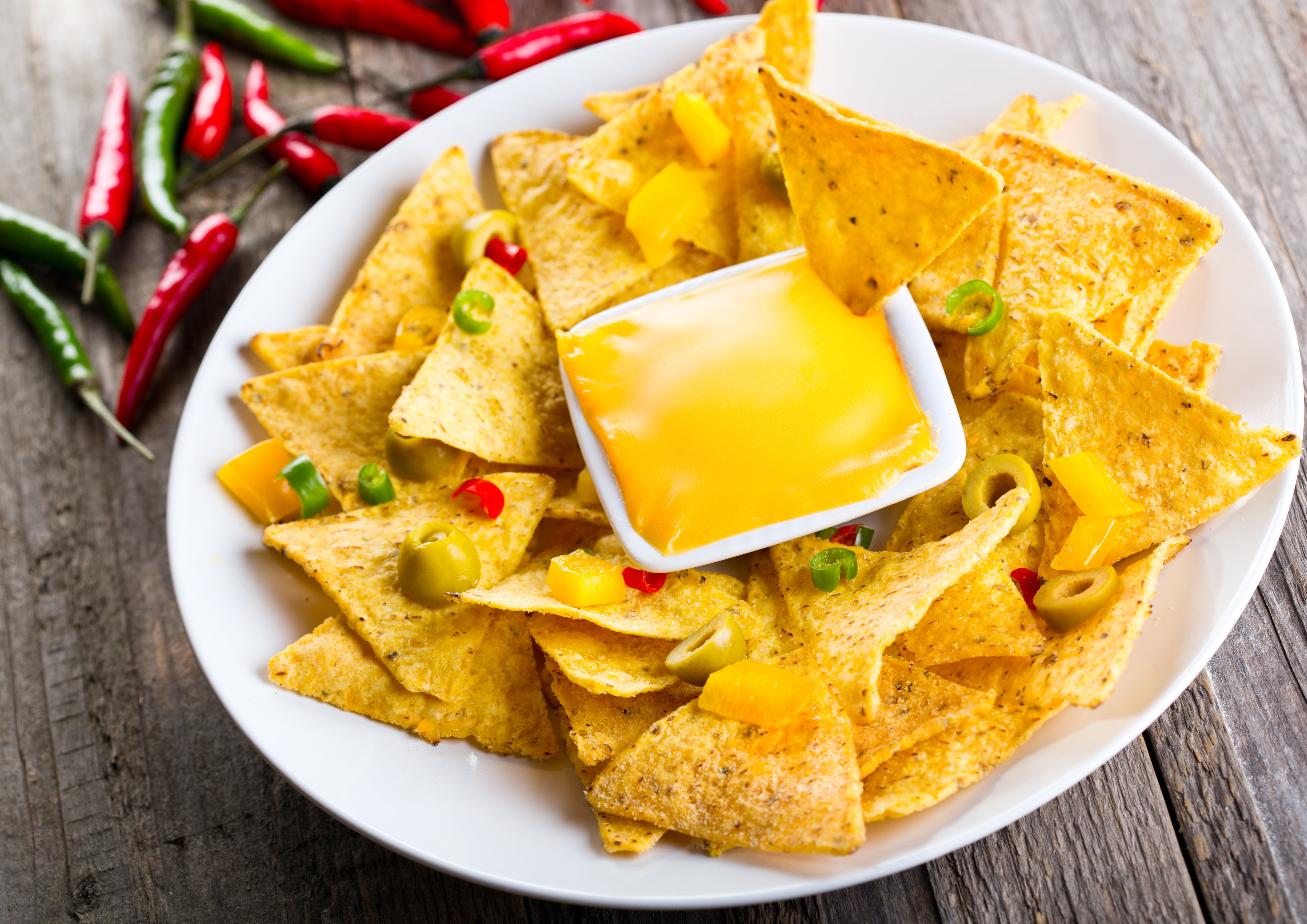 jalapeno Pepper, healthy Eating, close-up, serving size, crunchy, no People, breakfast, wood - Material, Mexican, mexican Culture, spice, tortilla Chip, HD Wallpaper