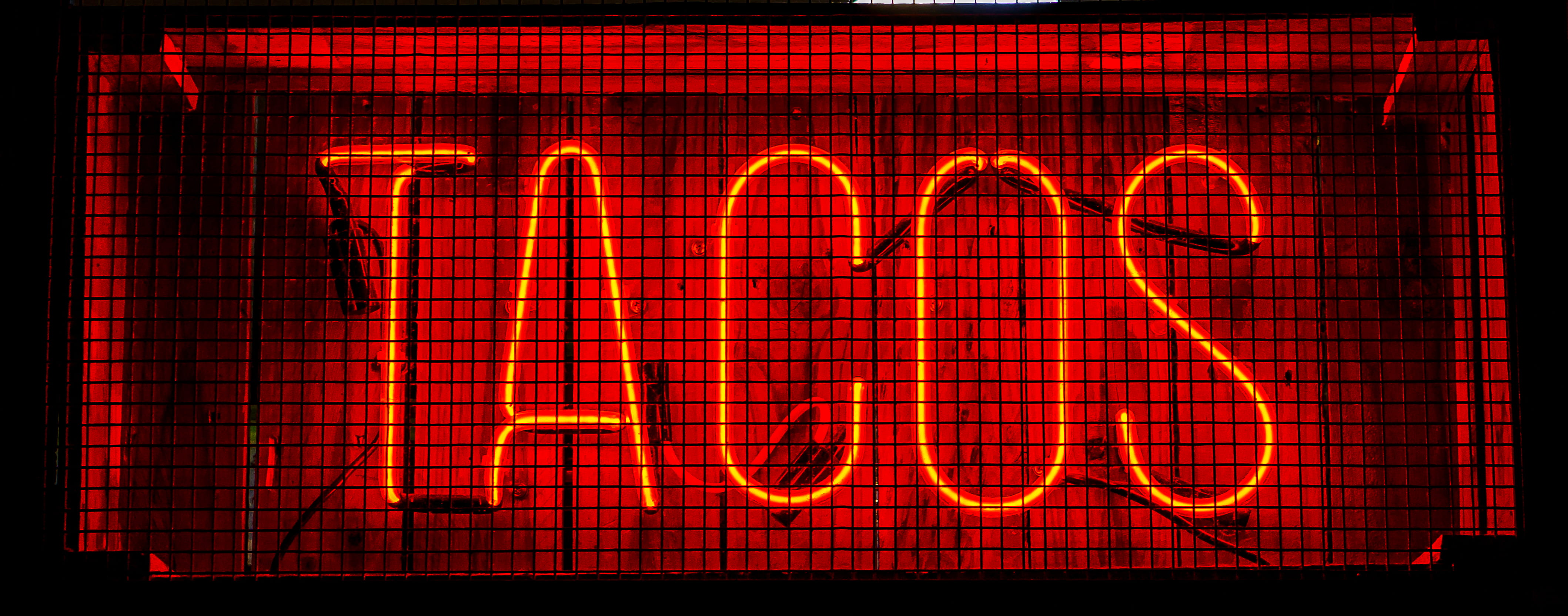 sign, single word, lighting equipment, night, capital letter, business, orange color, no people, 4K, restaurant, western script, illuminated, black background, HD Wallpaper