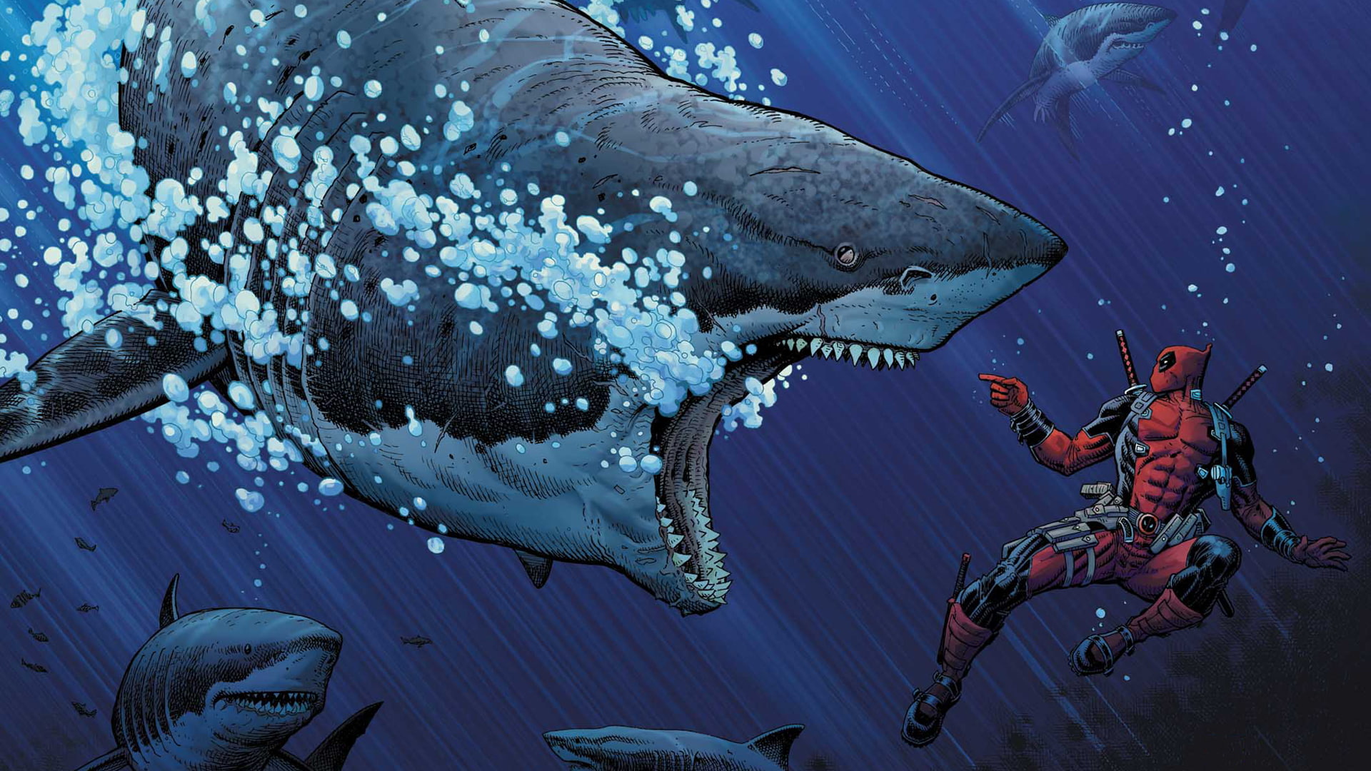 Deadpool, Comics, 1080P, Merc with a Mouth, HD Wallpaper