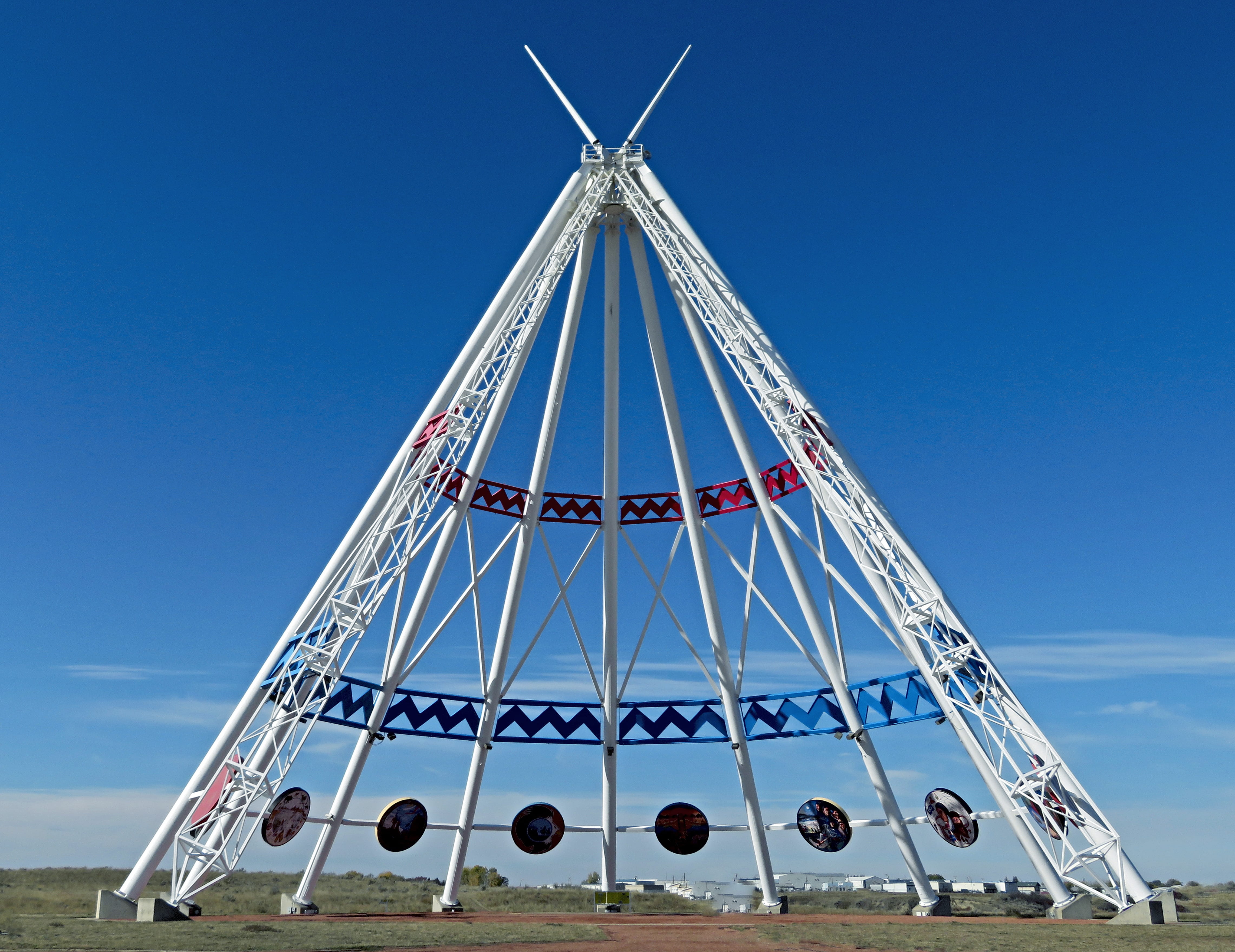 architecture, alberta, nature, first nations, clear sky, travel, fairground, travel destinations, sky, arts culture and entertainment, no people, canada, HD Wallpaper
