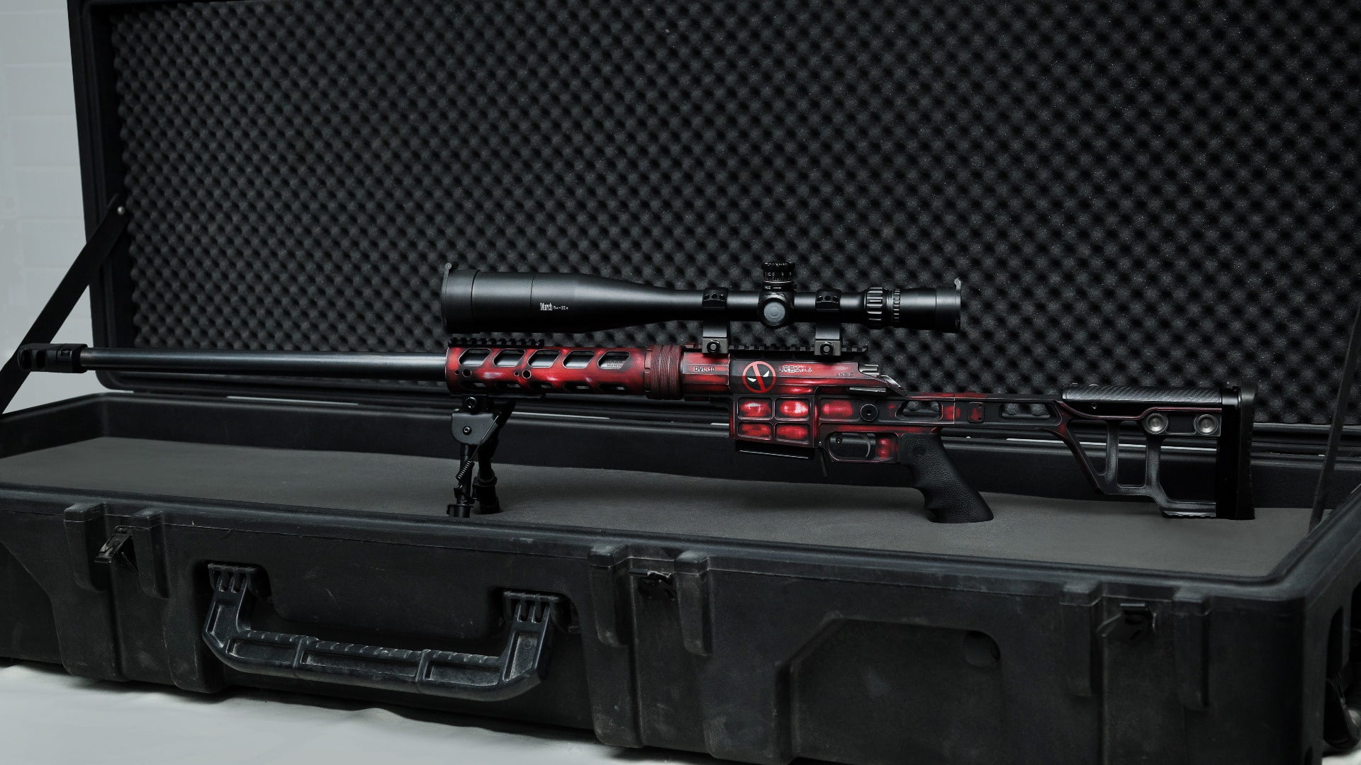 Lobaev arms, weapon, custom, 1080P, weapons, sniper rifle, Dead Pool, HD Wallpaper