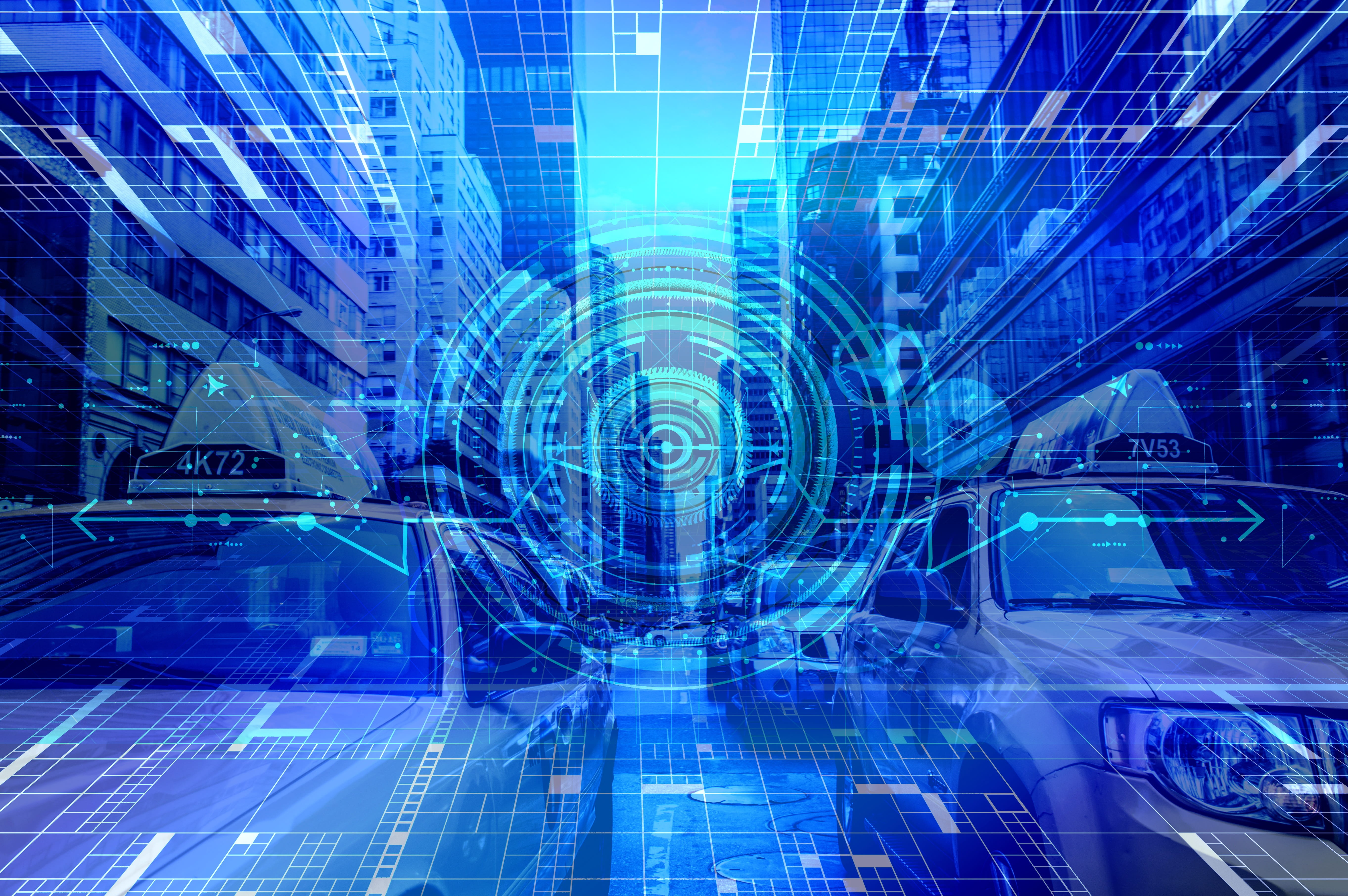 global communications, networked, city, road, wireless technology, interface, flowing, traffic, glowing, 5K, automation, technology, three dimensional, HD Wallpaper