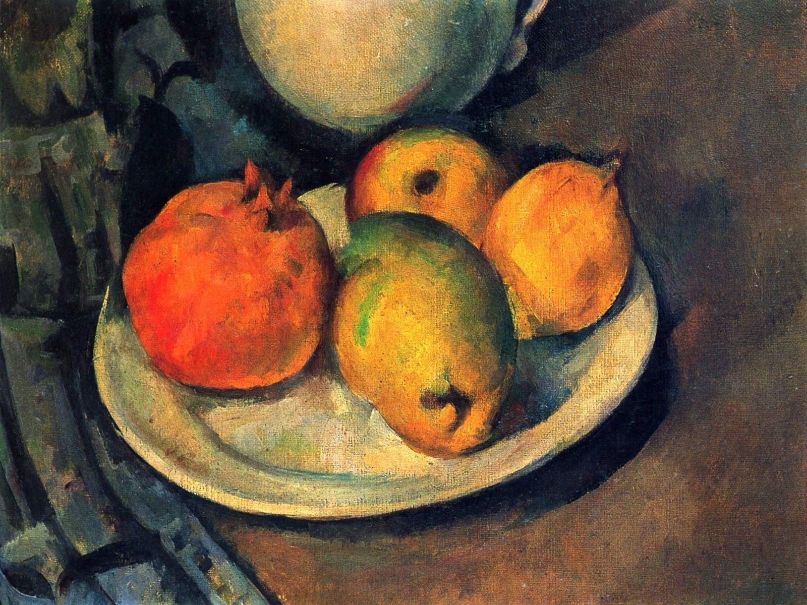 cezanne, paul, life, pomegranate, and, pears, 720P, still, HD Wallpaper