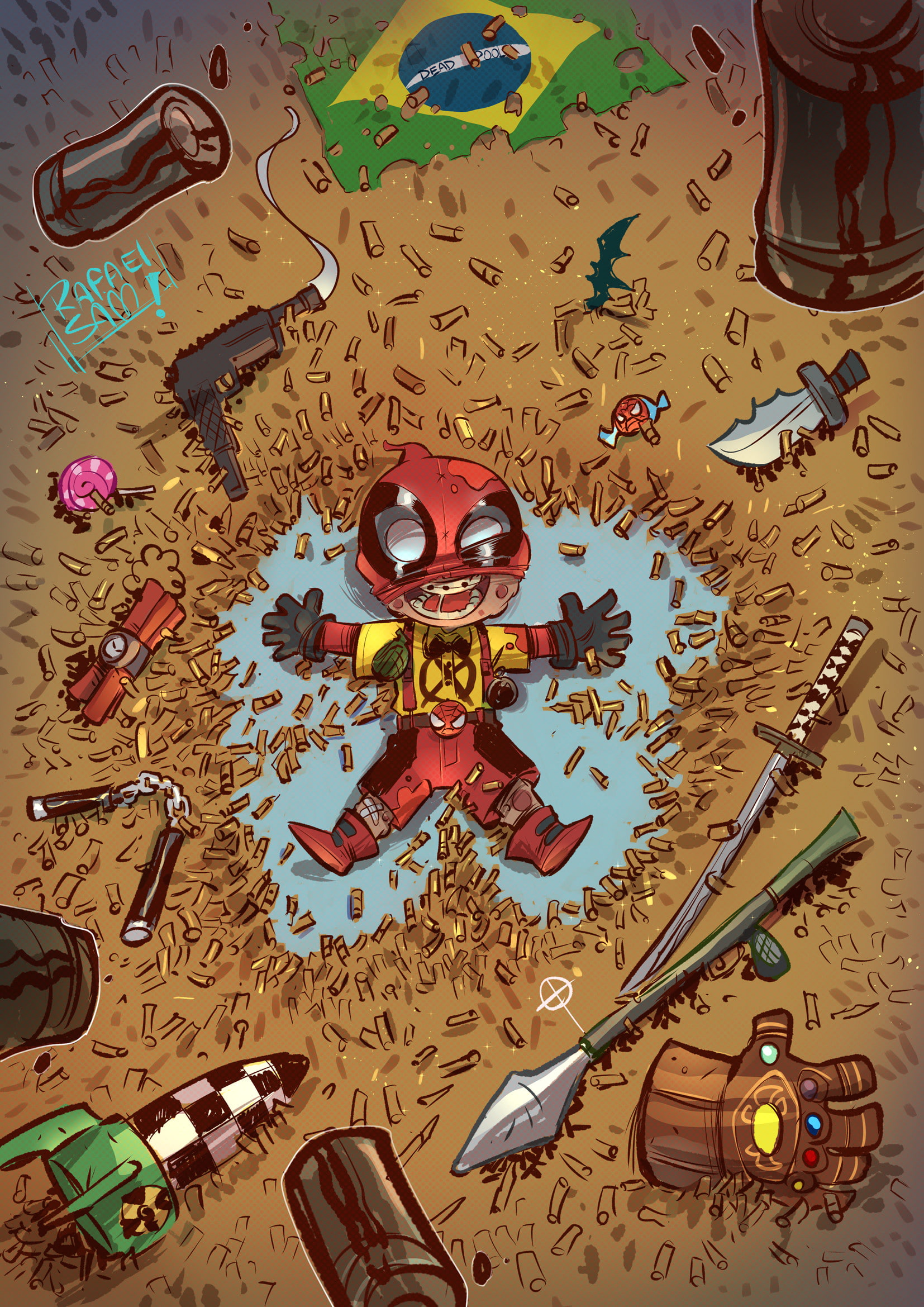 close-up, human representation, choice, table, still life, high angle view, celebration, Deadpool, bullet, no people, art and craft, rocket launchers, gloves, Phone HD Wallpaper
