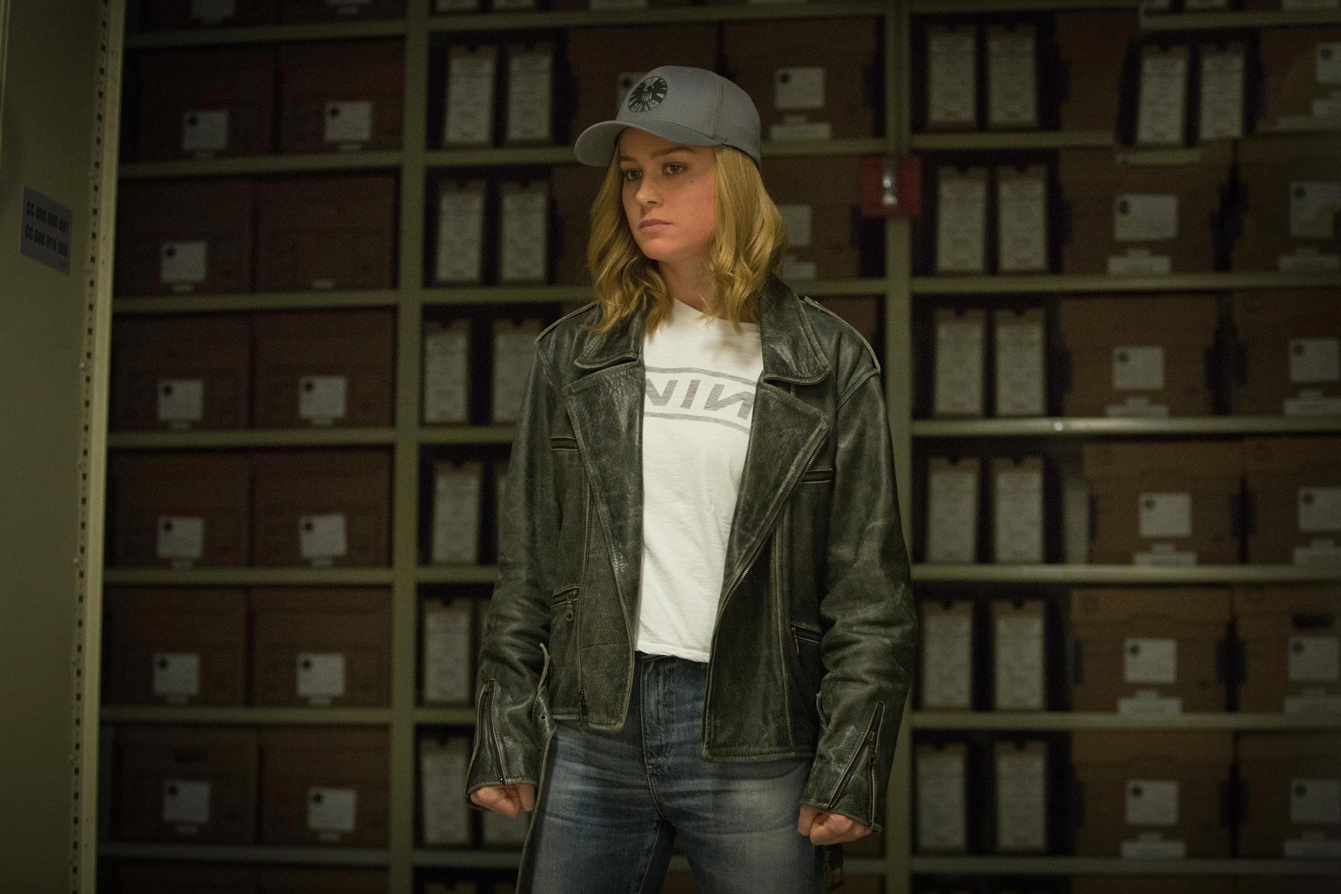 1080P, Captain Marvel, Jacket, Brie Larson, Superhero, Carol Danvers, Movie, Marvel Comics, Hat, HD Wallpaper