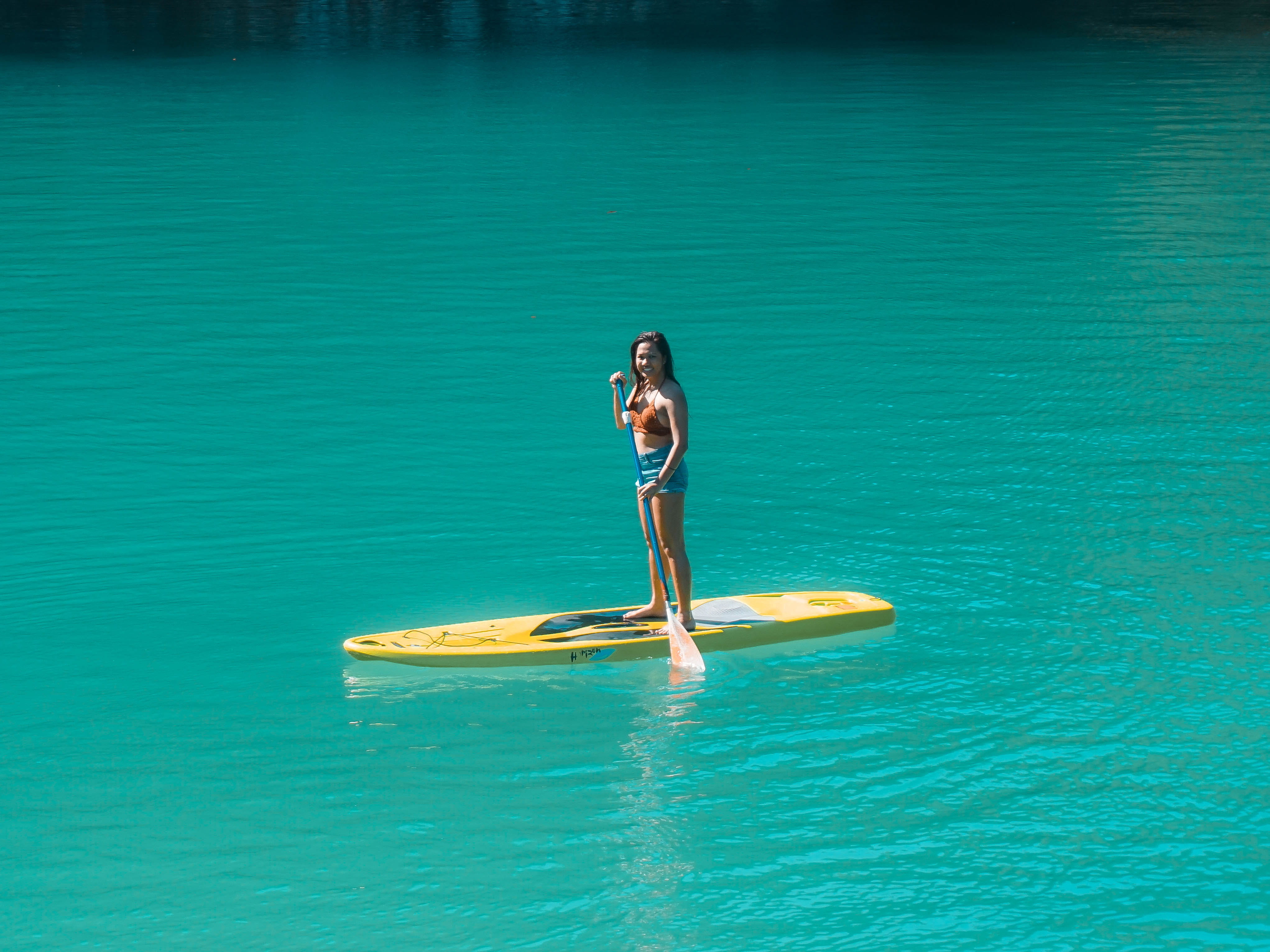 blue, day, tough, young women, del carmen, mouth open, lifestyles, one person, water, unique, powerful, sugba lagoon, women, holiday, philippines, summer, HD Wallpaper