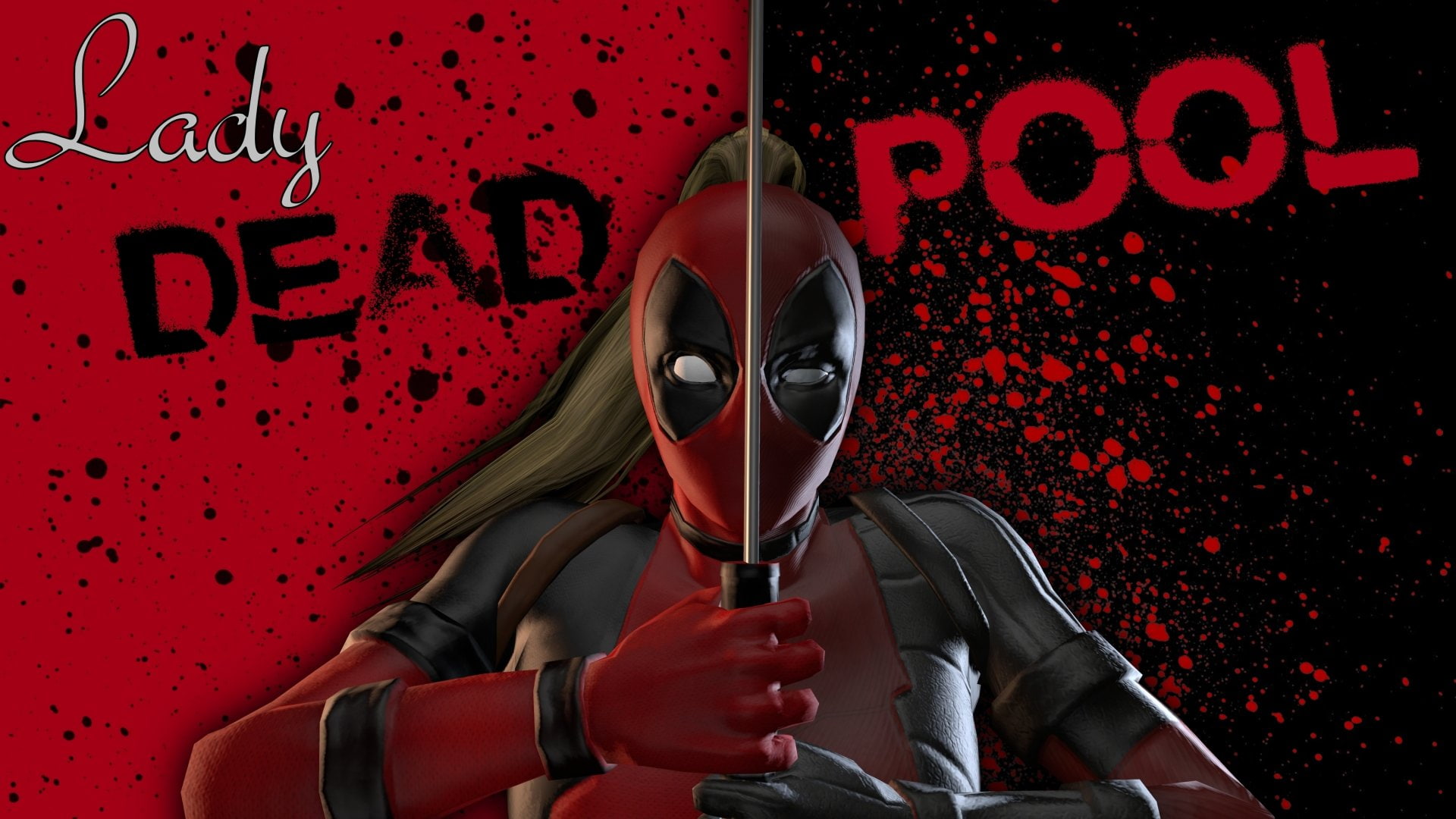 Lady Deadpool, Comics, 1080P, HD Wallpaper