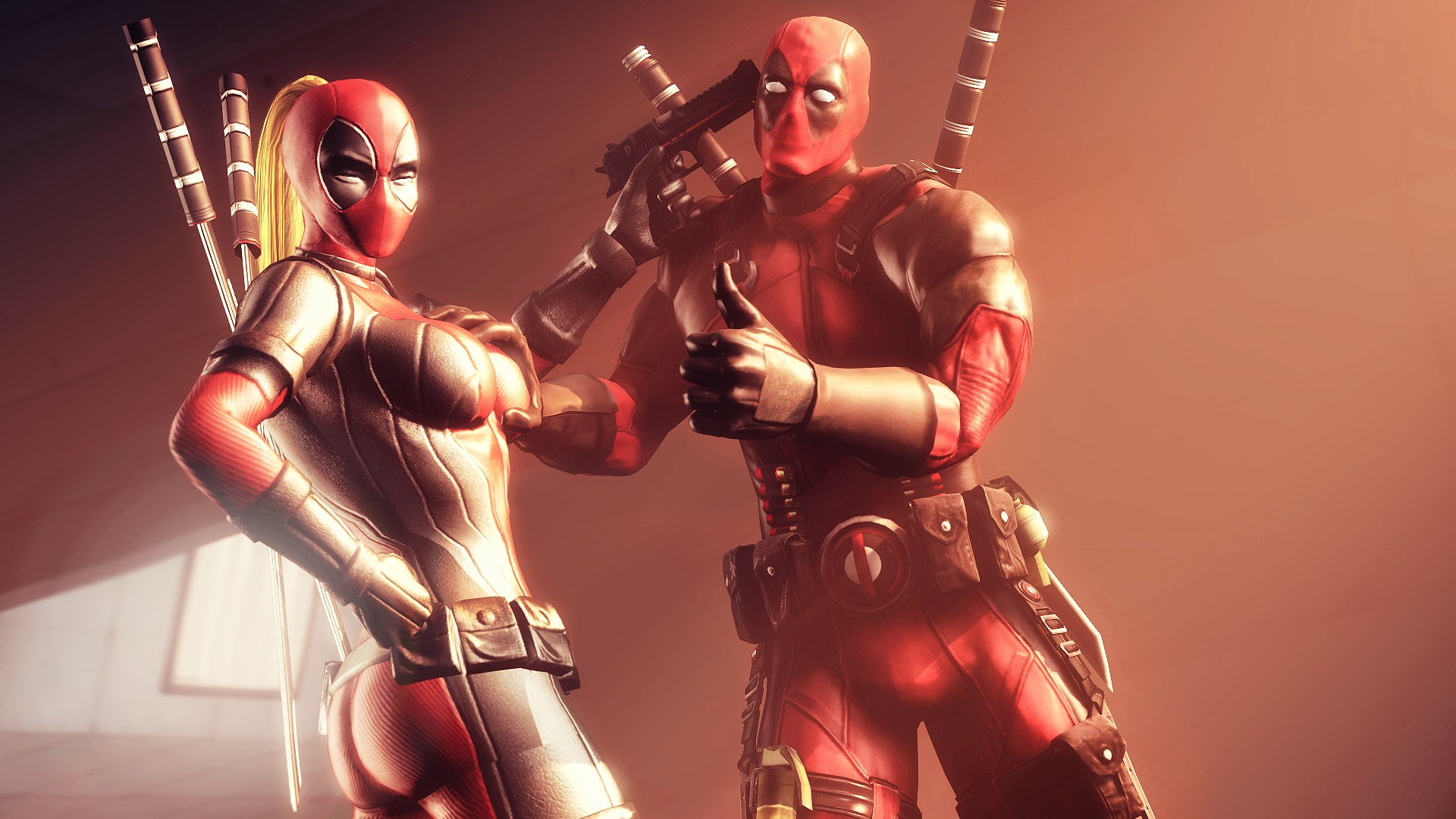 1080P, lady deadpool, HD Wallpaper