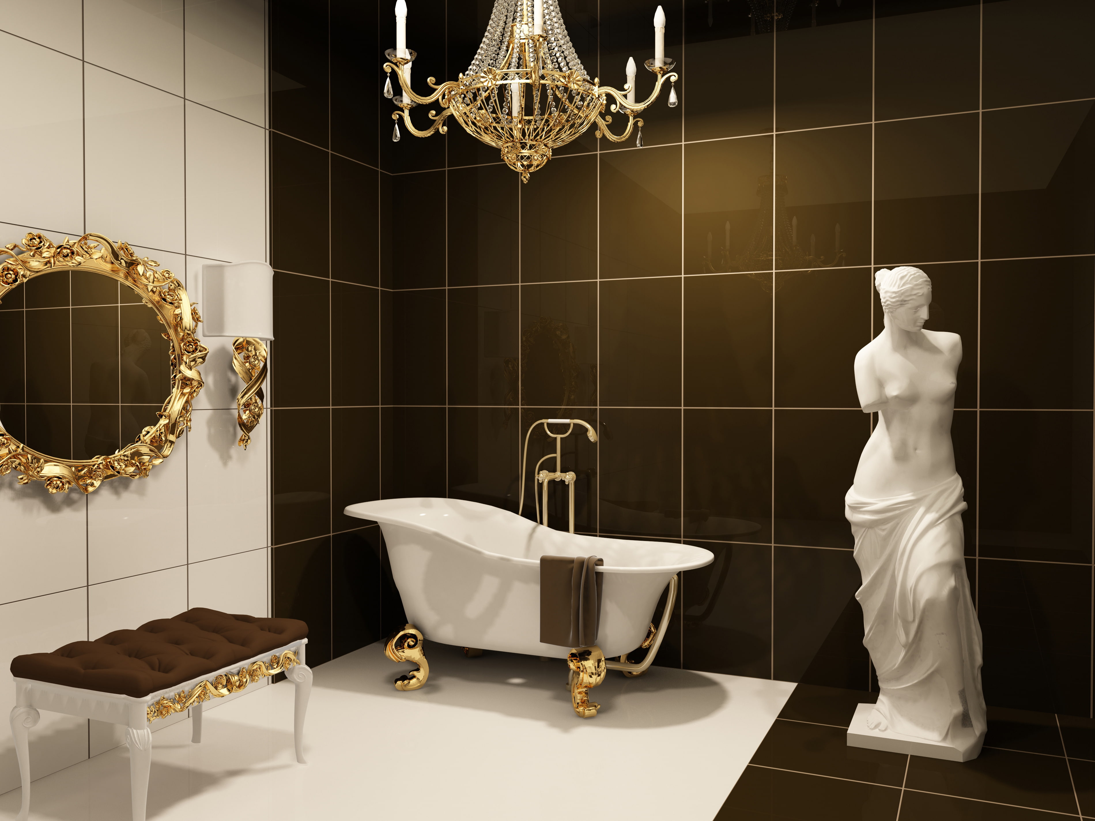 white color, milo, human representation, male likeness, hygiene, art and craft, reflection, 2K, flooring, faucet, tile, public Restroom, female likeness, HD Wallpaper