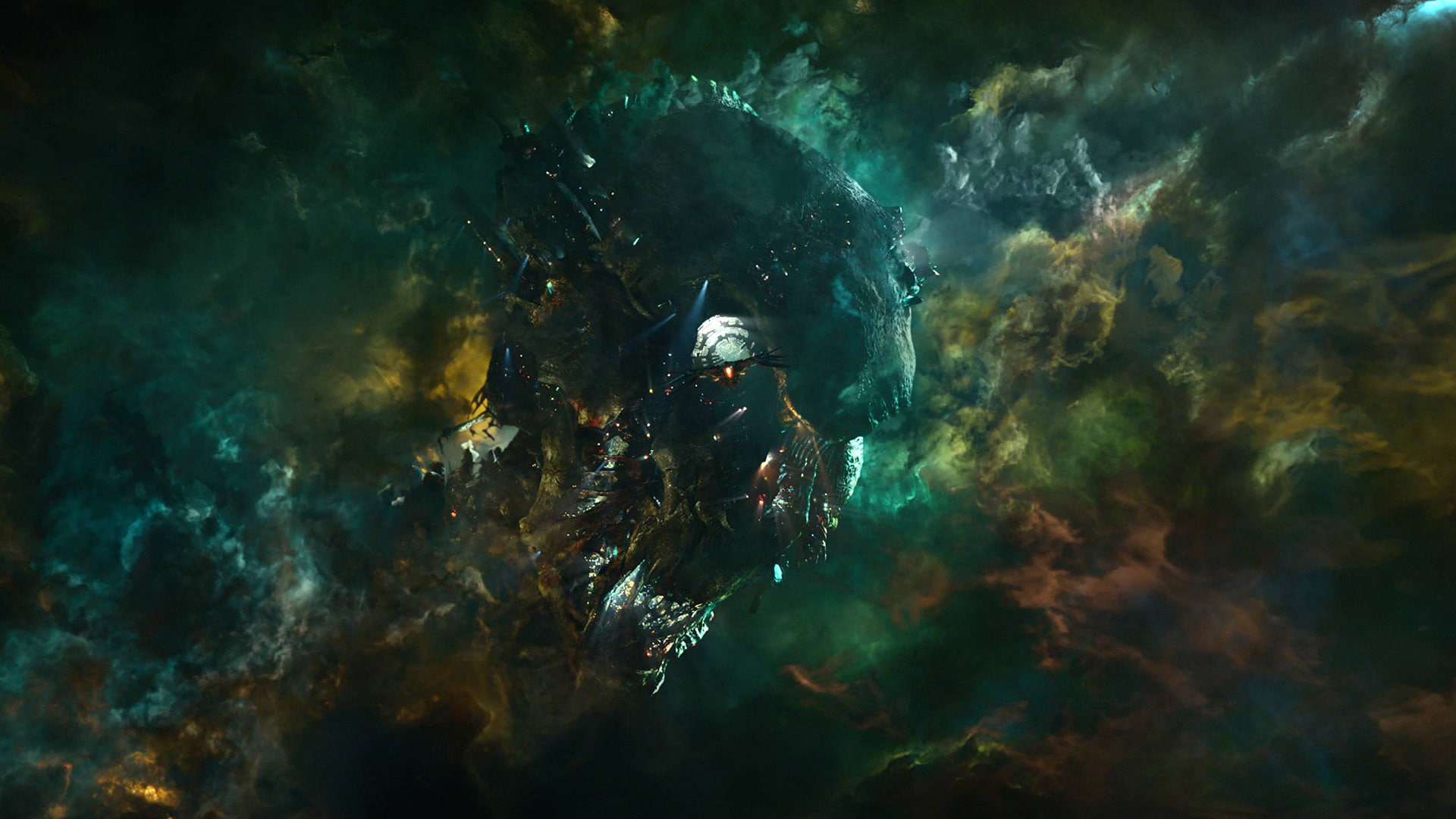 head, nebula, galaxy, illustration, 1080P, spaceship, the, movies, marvel, hd, guardians, HD Wallpaper