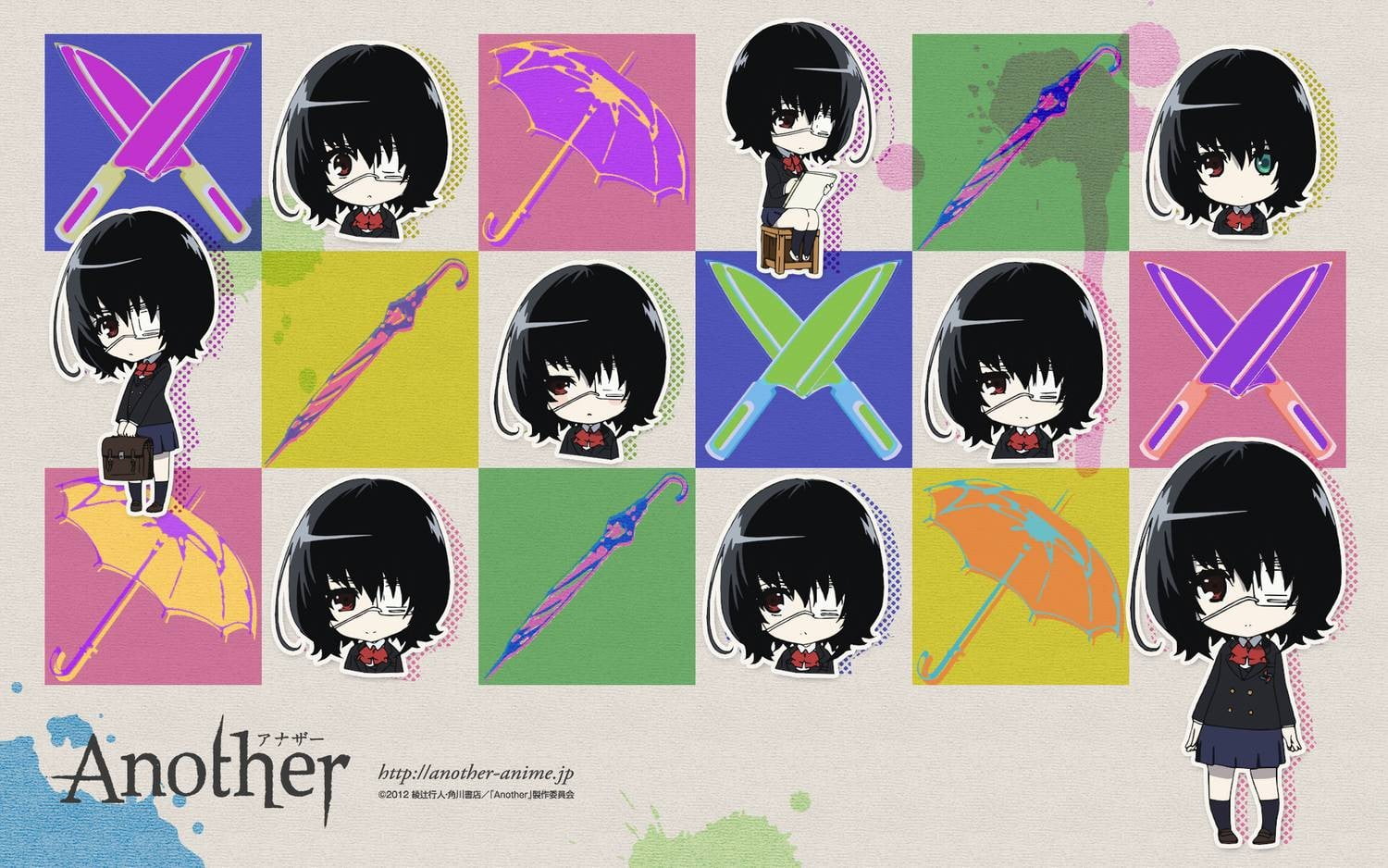 variation, Misaki Mei, no people, art and craft, anime girls, shape, outdoors, 720P, circle, symbol, geometric shape, sign, multi colored, communication, HD Wallpaper
