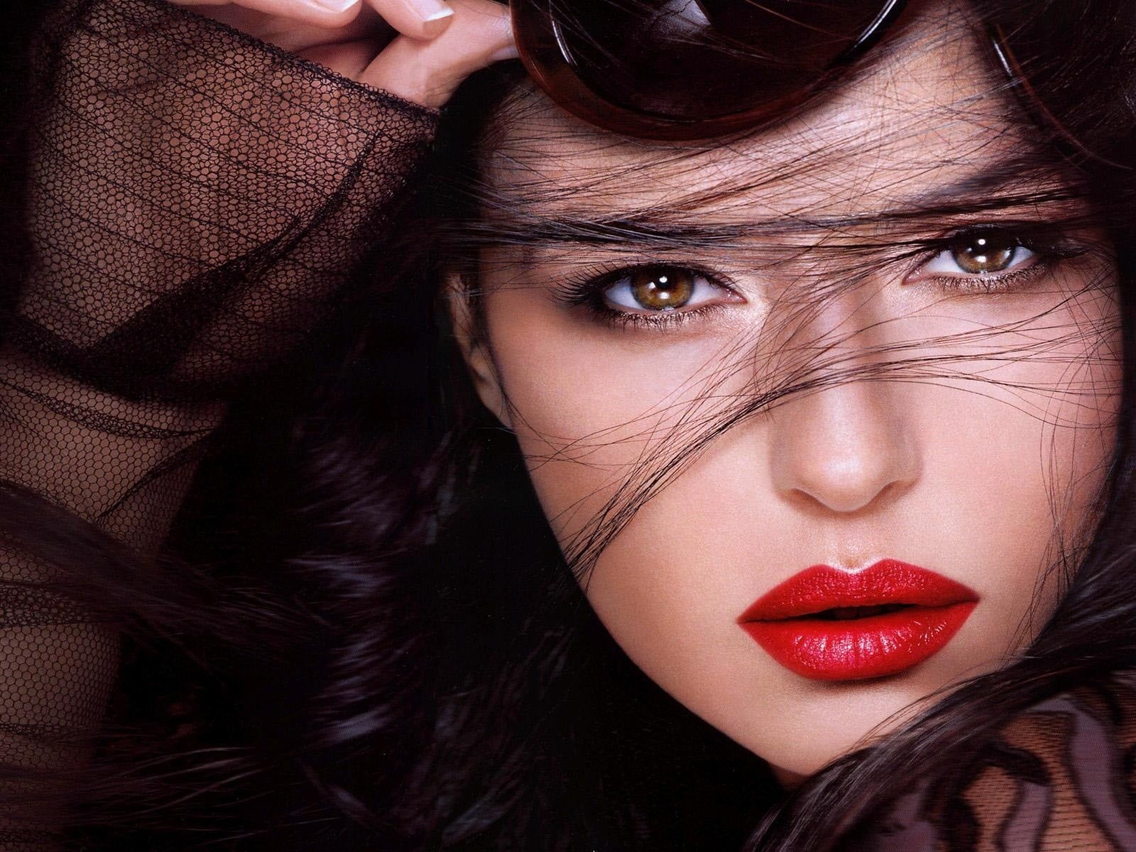 hairstyle, model, human face, glamour, make-up, beautiful woman, human hair, beauty, face, females, adult, women, teenager, body part, Monica Bellucci, HD Wallpaper