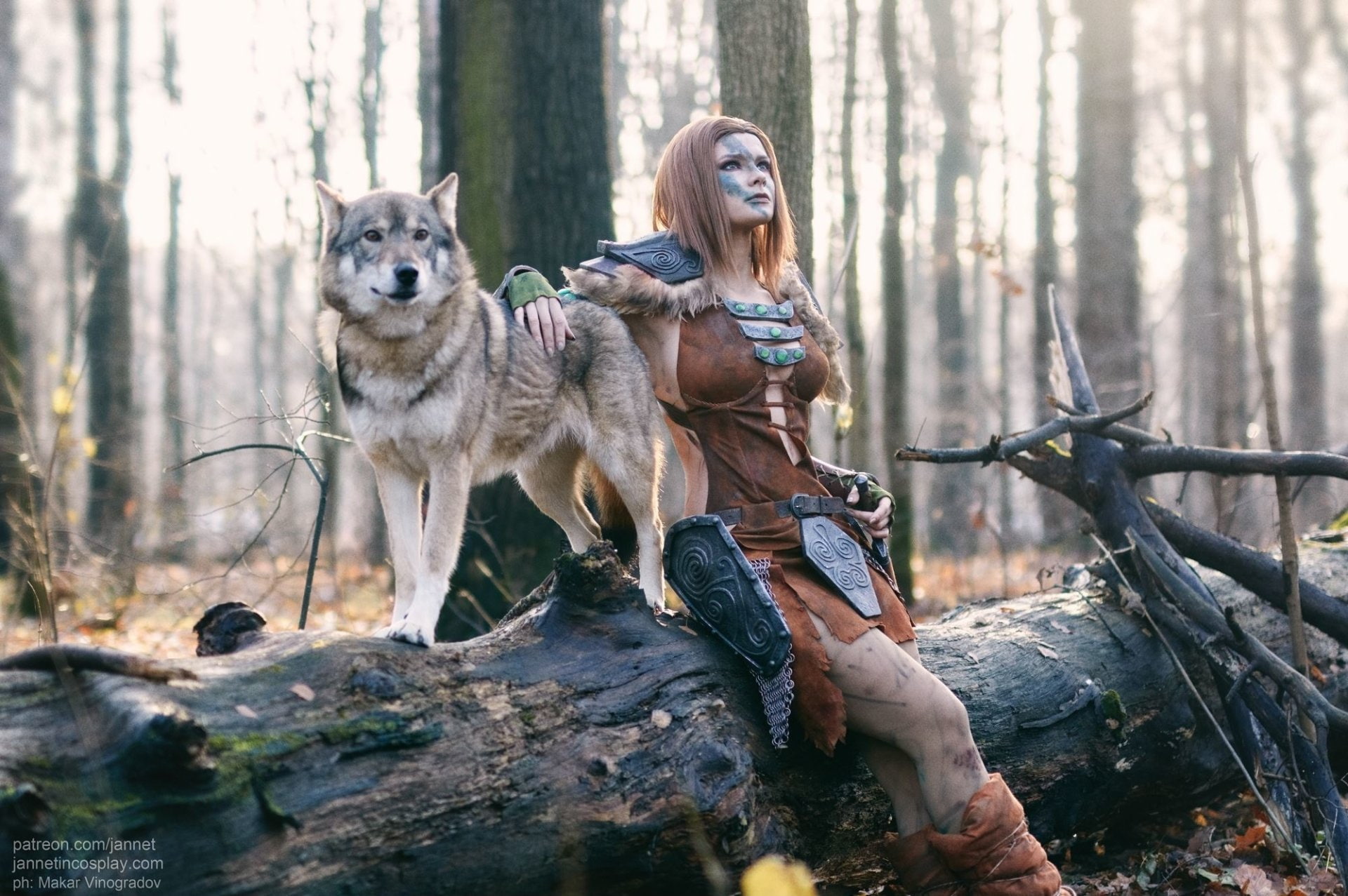 1080P, Aela the Huntress, Women, Cosplay, Skyrim, HD Wallpaper