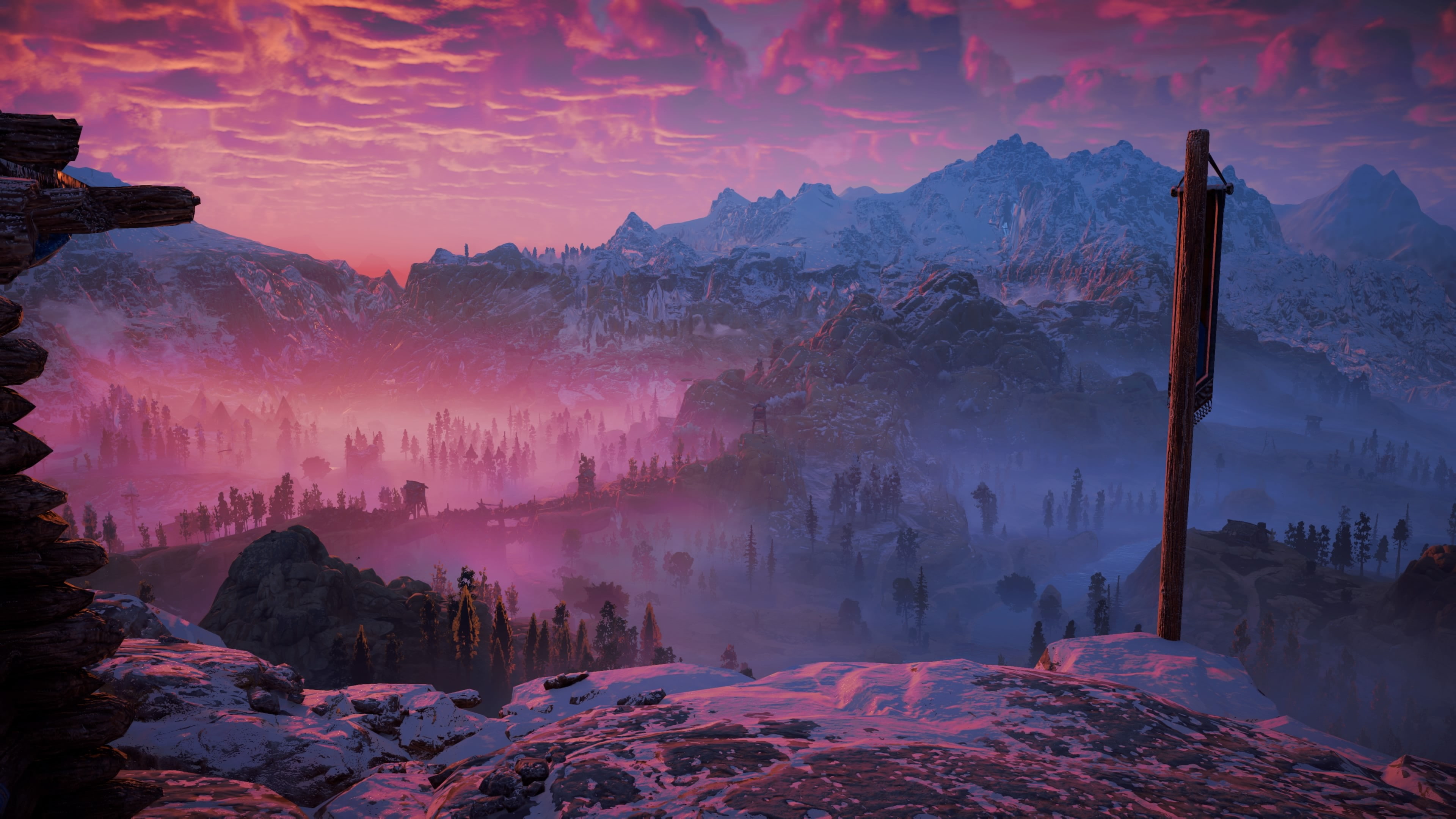 4K, video games, screen shot, Play Station, Horizon: Zero Dawn, HD Wallpaper