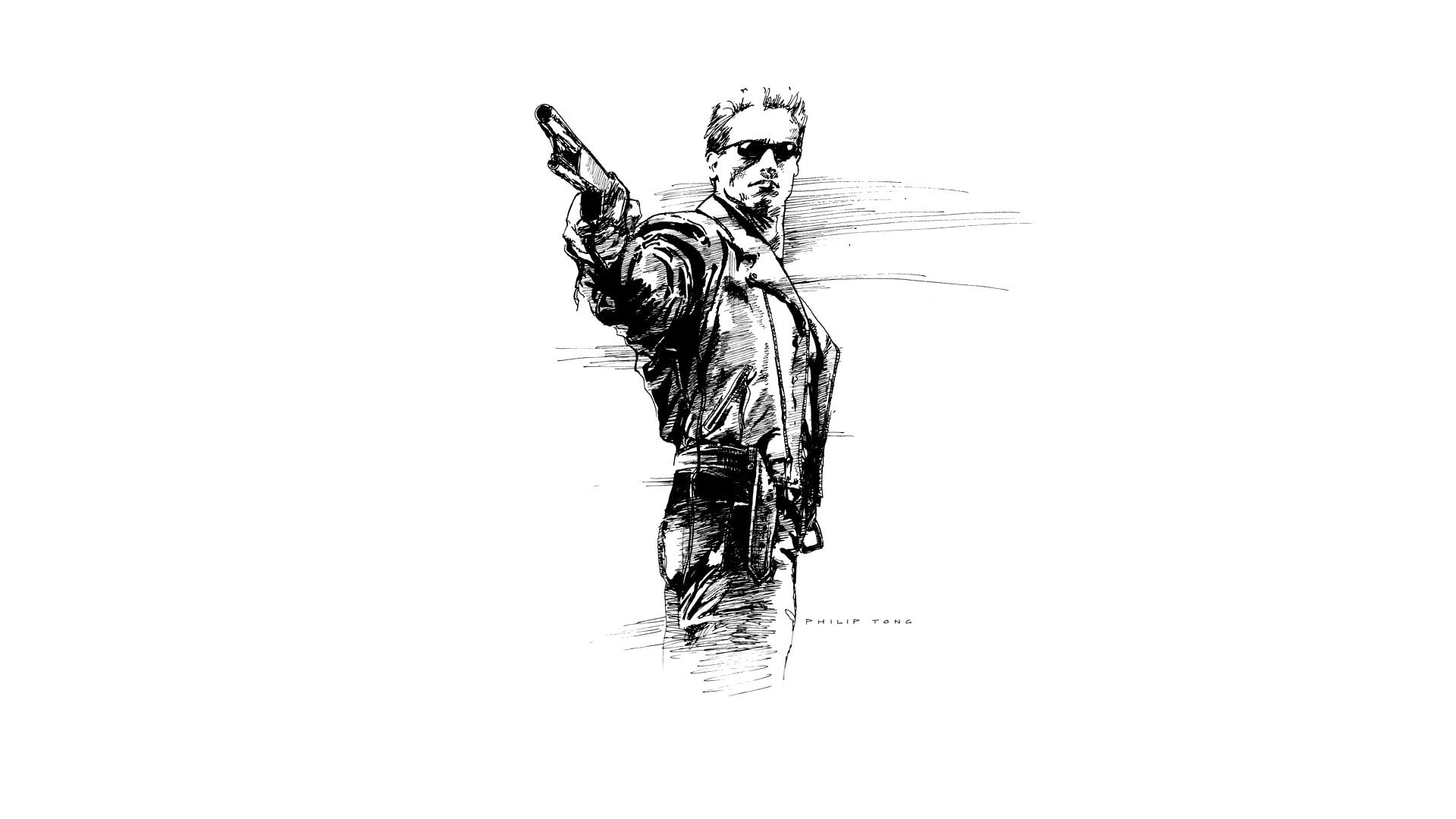 Minimalist, 1080P, Terminator, Terminator 2: Judgment Day, HD Wallpaper