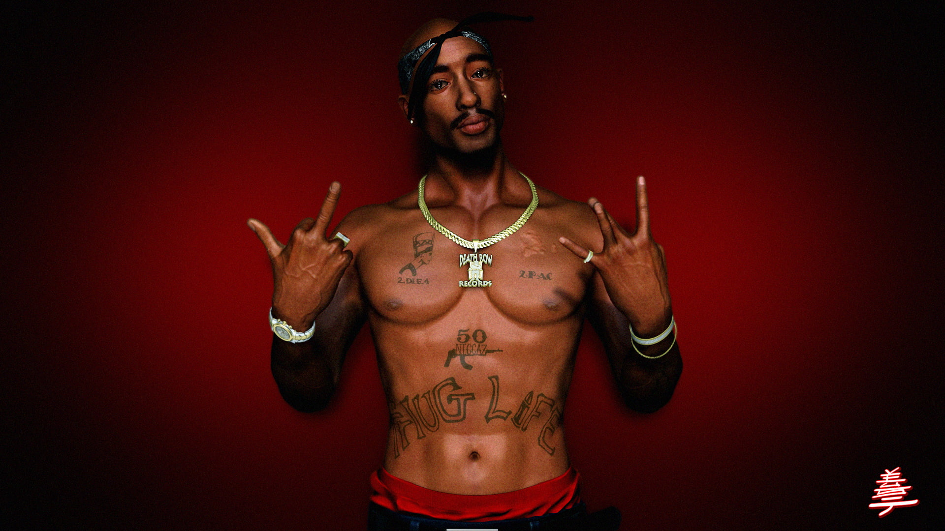gangsta, 1080P, tupac, rap, HD Wallpaper