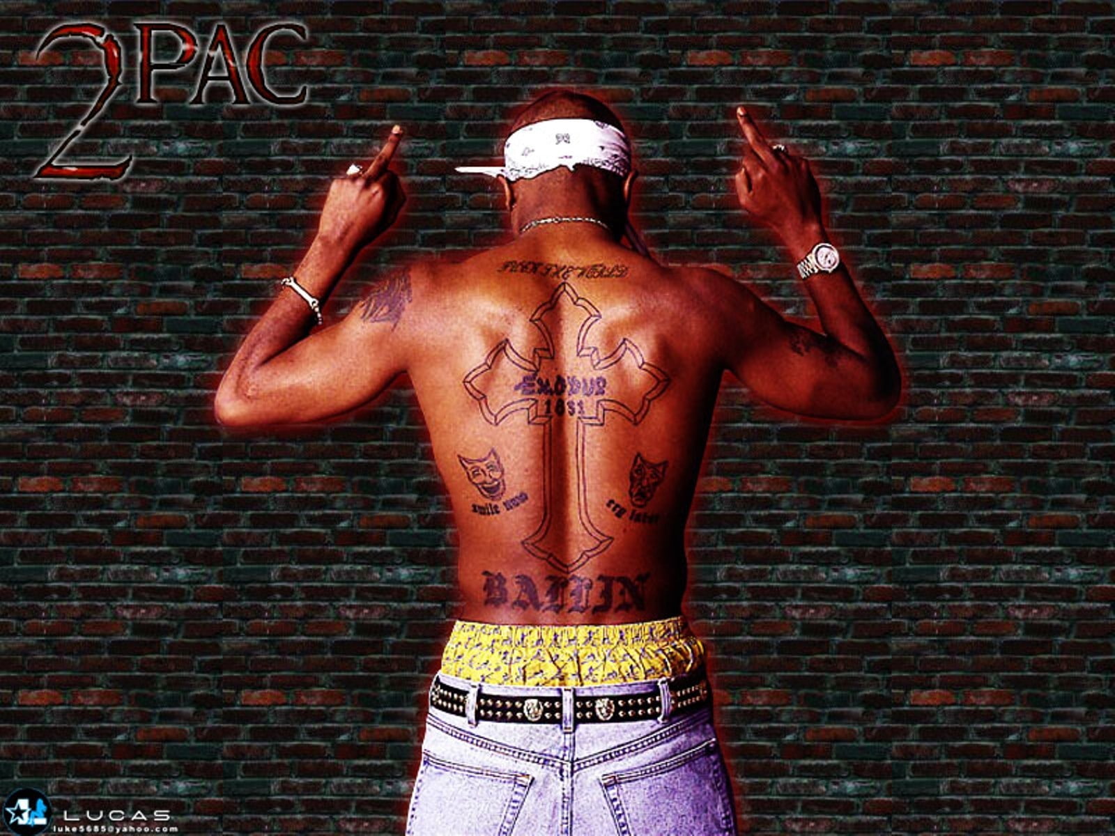 rap, tupac, 720P, gangsta, HD Wallpaper