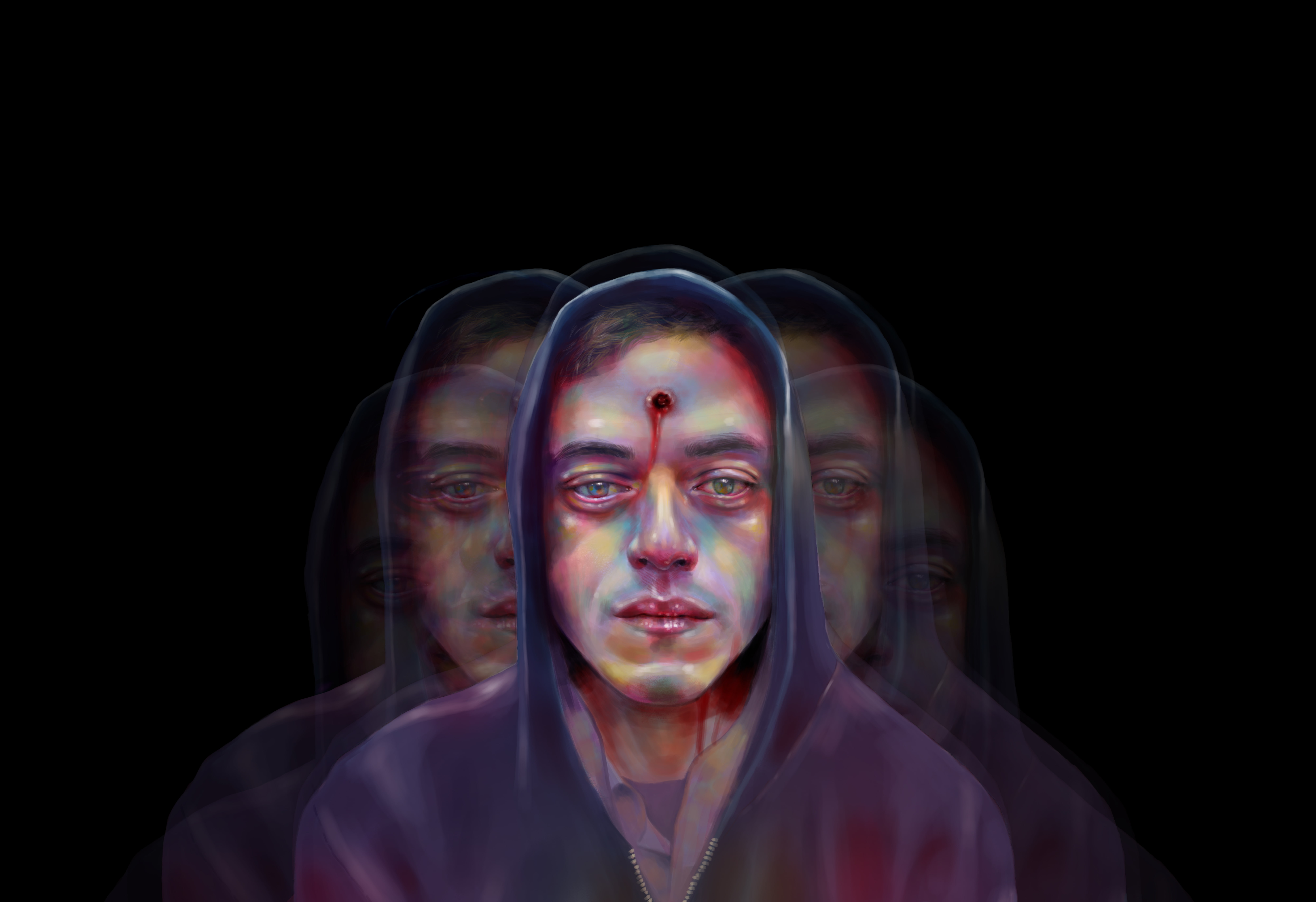 shot, 8K, hoodie, mr, elliot, robot, HD Wallpaper