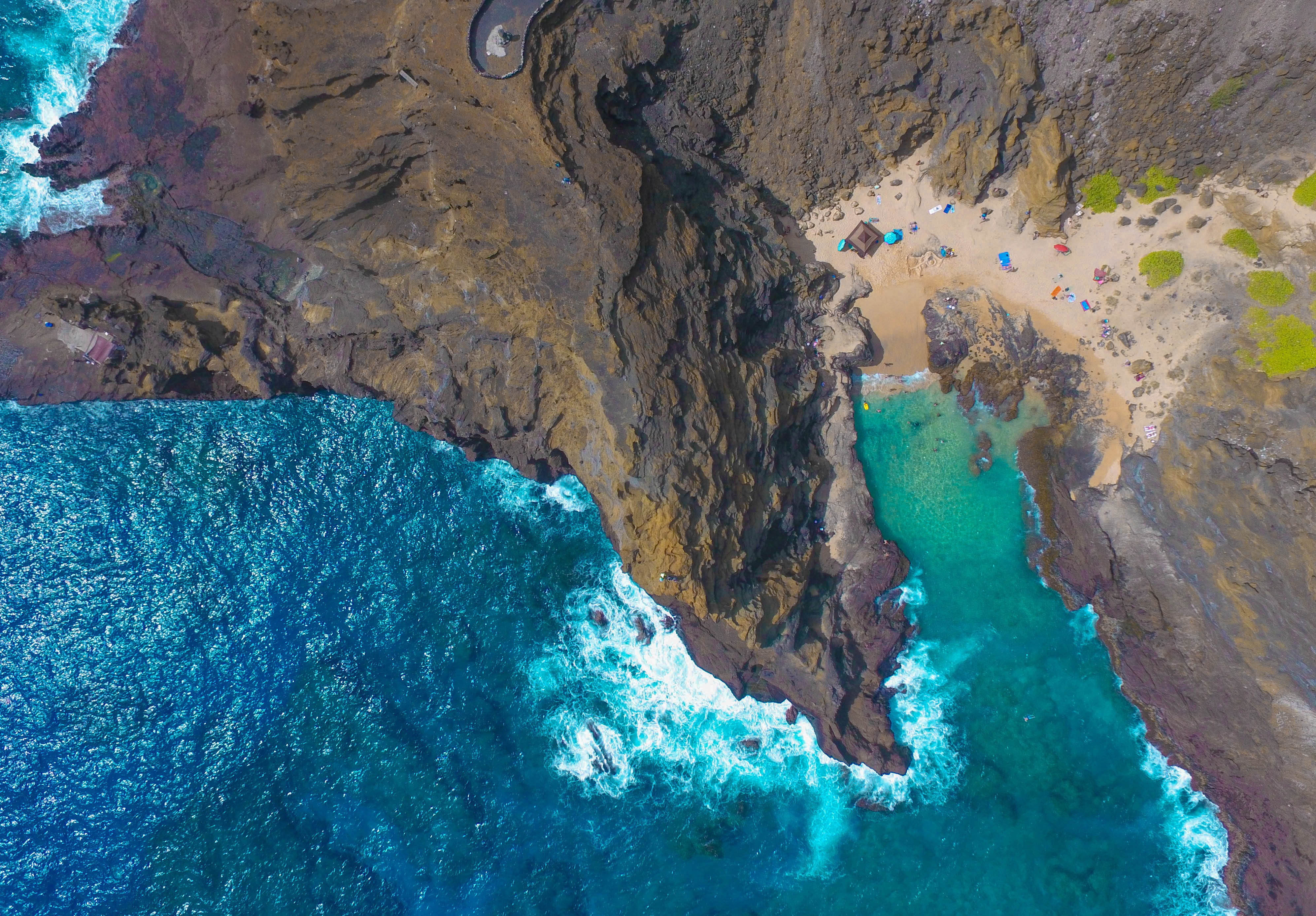 day, no people, seashore, blue, nature, bird, tranquility, aerial, aerial view, s, scenics - nature, sea, view, land, 4K, beauty in nature, photography, HD Wallpaper