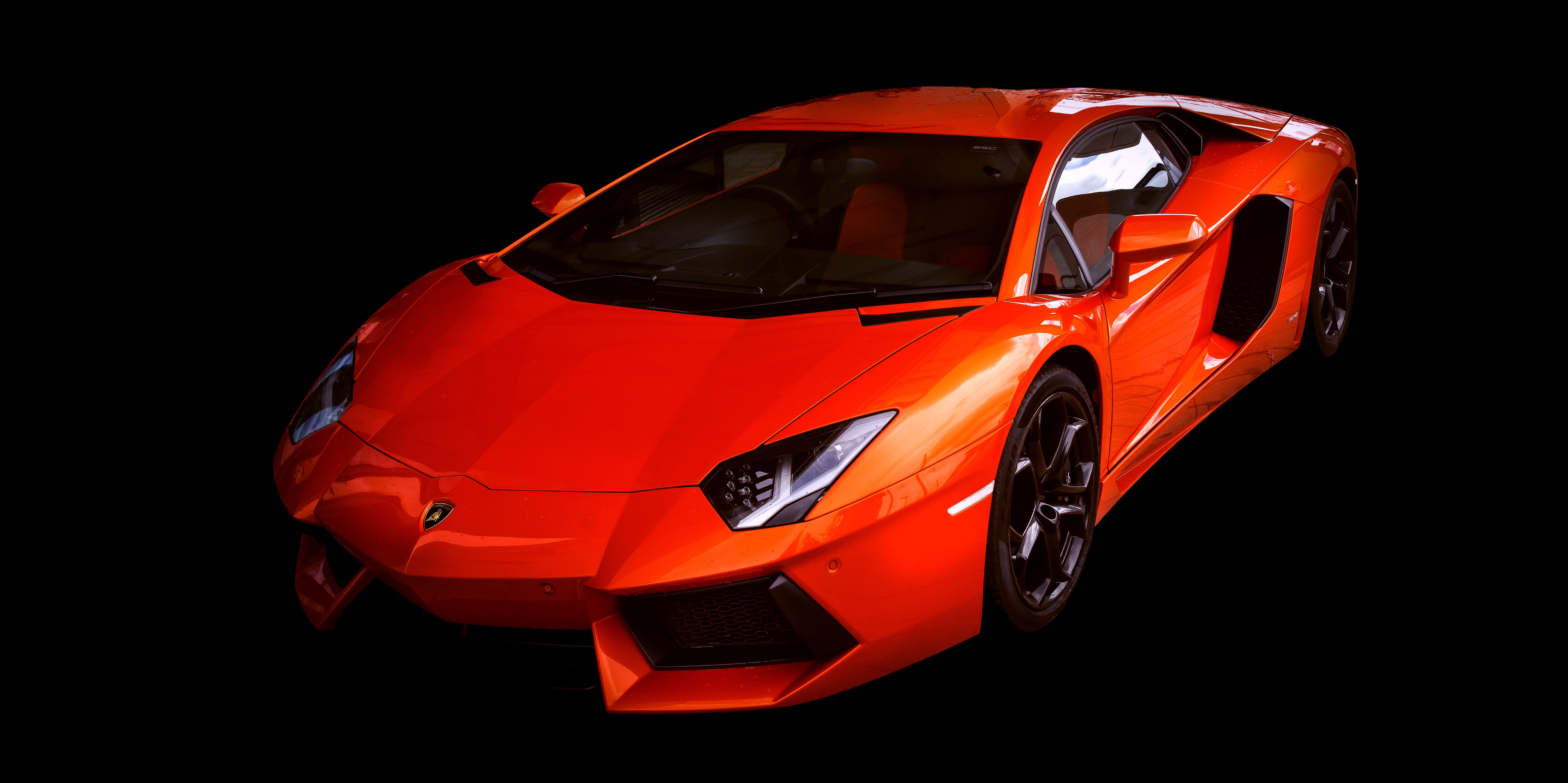 night, sports car, monochrome, cut out, design, activity, indoors, computer graphics, front view, image editing, people, orange color, shadow, metallic, HD Wallpaper