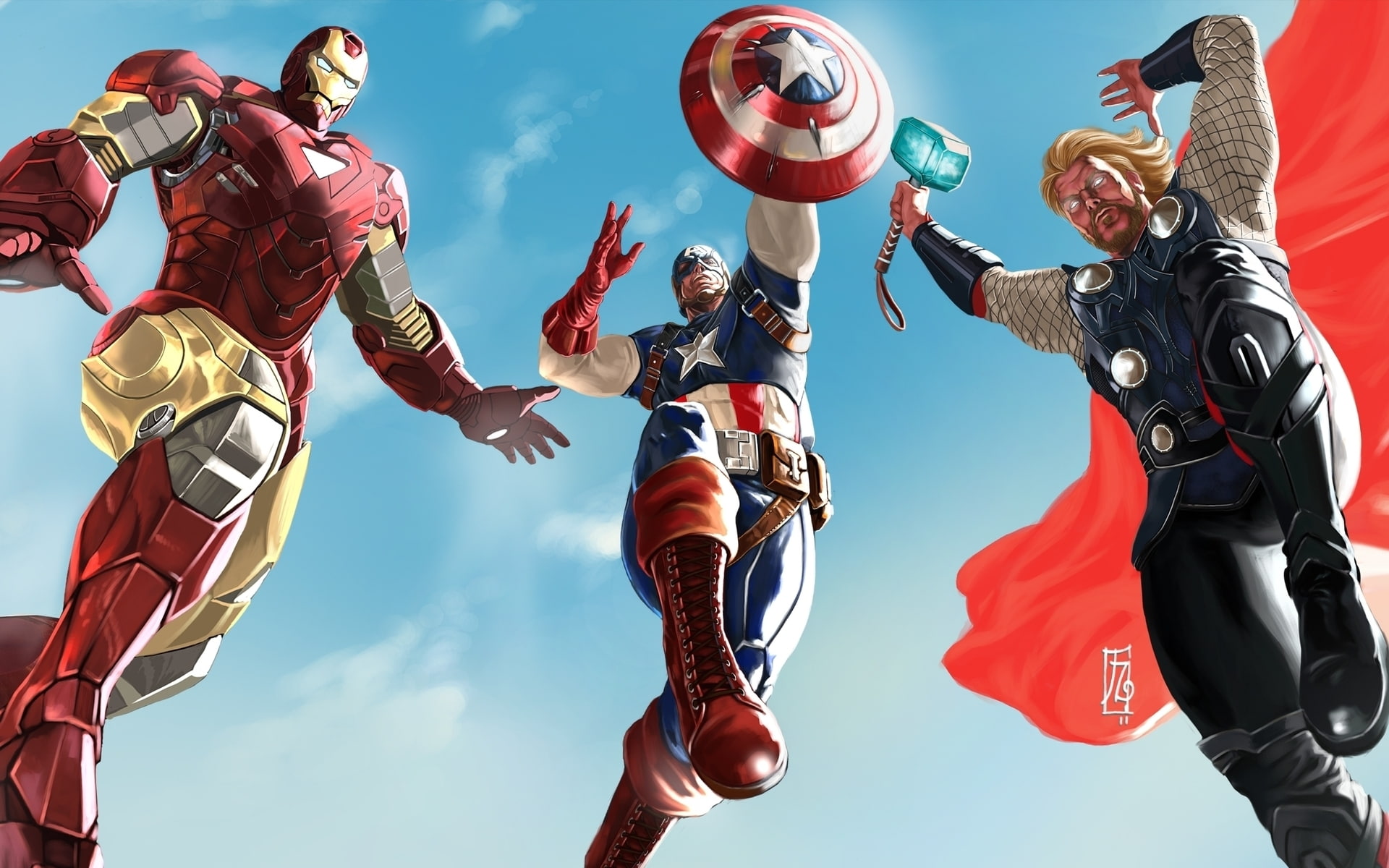 superhero, 1080P, Avengers Assemble, avengers, HD Wallpaper