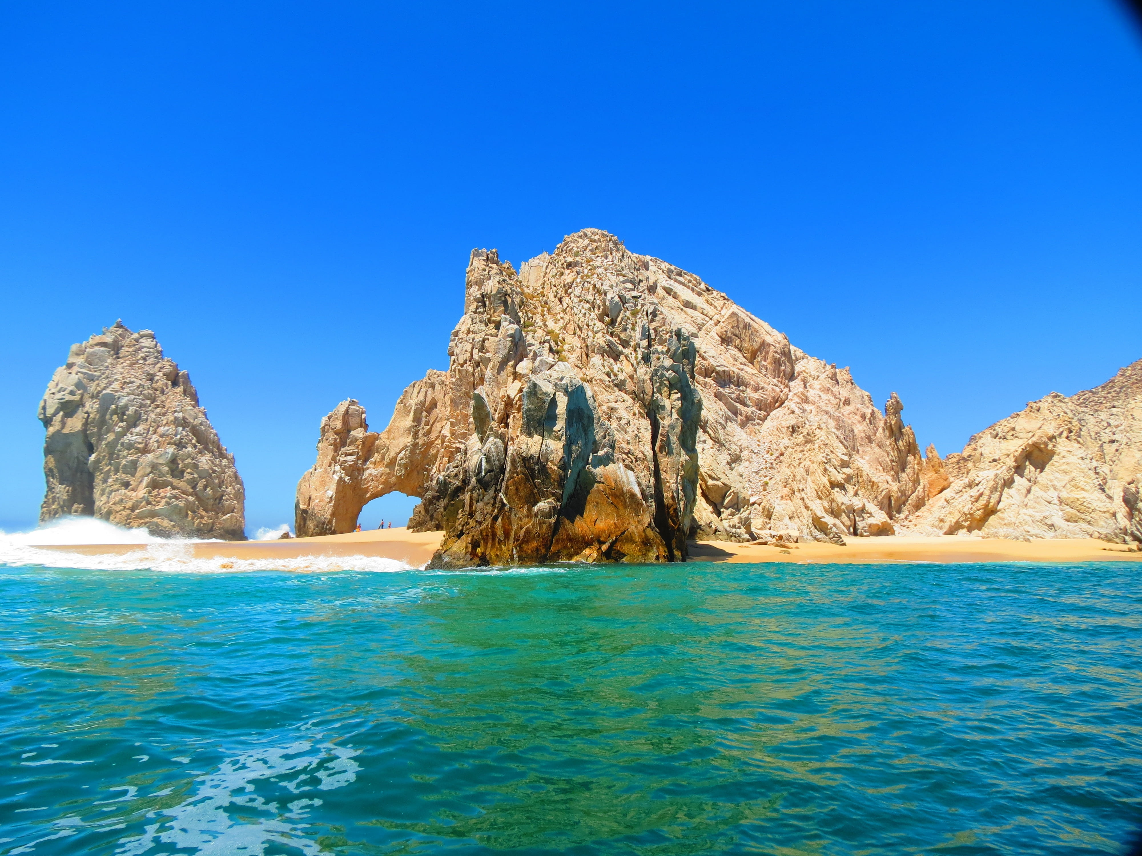rock - Object, waves, outdoors, cliff, land, brown, wave, scenics, landscape, solid, travel, shoreline, near, summer, scenics - nature, beach, island, eroded, HD Wallpaper