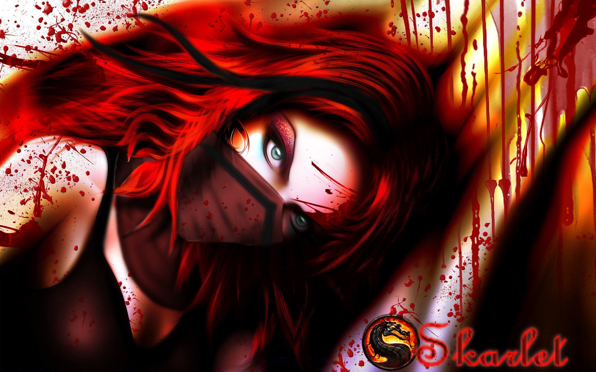 Skarlet (Mortal Kombat), Red Hair, Woman Warrior, Woman, Video Game, Mortal Kombat, 1080P, HD Wallpaper
