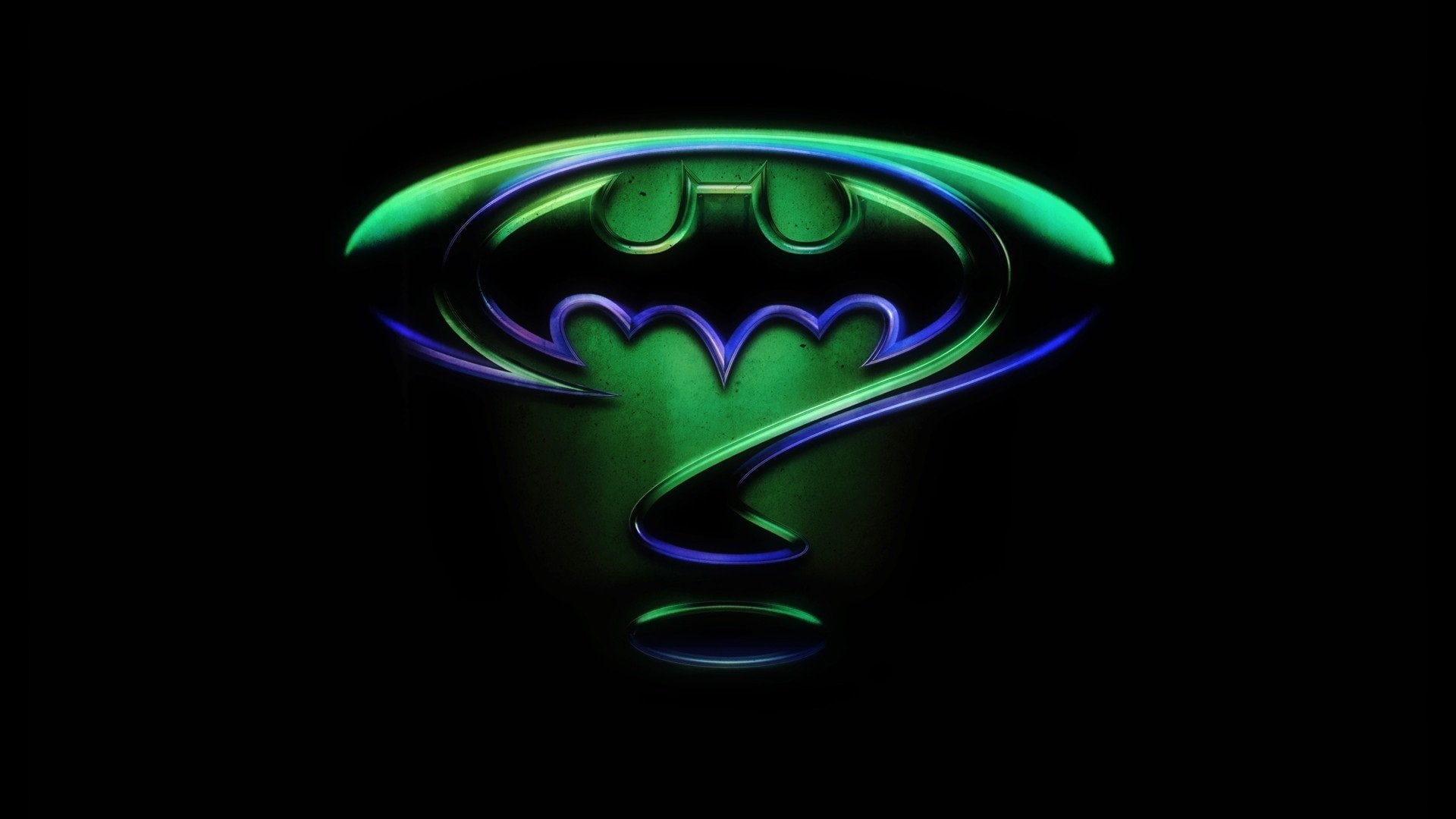 Batman, 1080P, Riddler Symbol, Batman Forever, Batman Symbol, HD Wallpaper