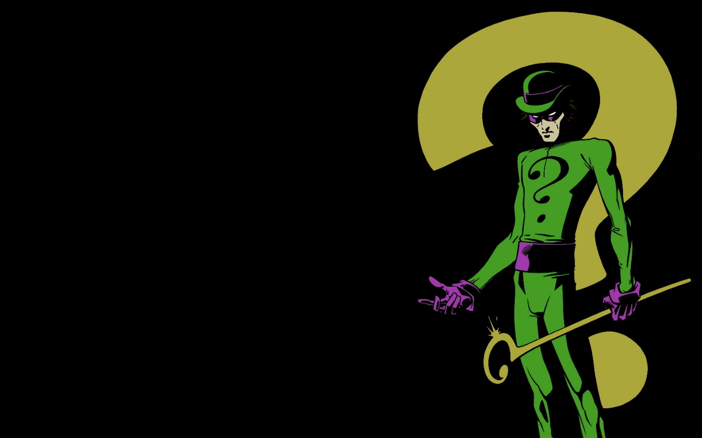 batman, black, riddler, cartoon/comic, 720P, hd, HD Wallpaper