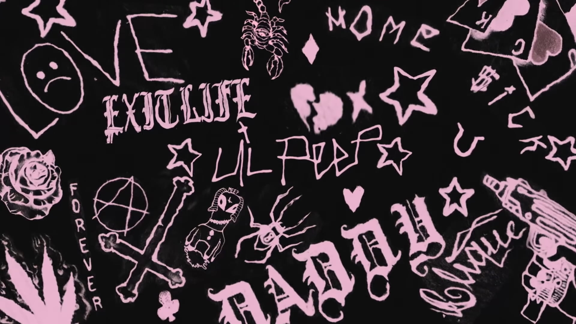 1080P, Lilpeep, tattoo, HD Wallpaper