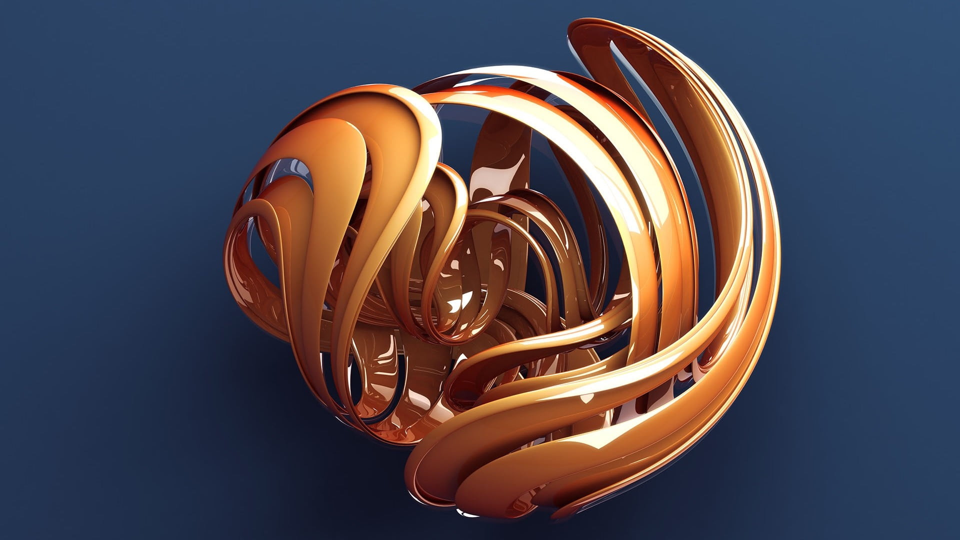 no people, abstract, round, studio shot, lighting equipment, orange color, render, spiral, Photoshop, black background, creativity, reflection, electrical equipment, HD Wallpaper