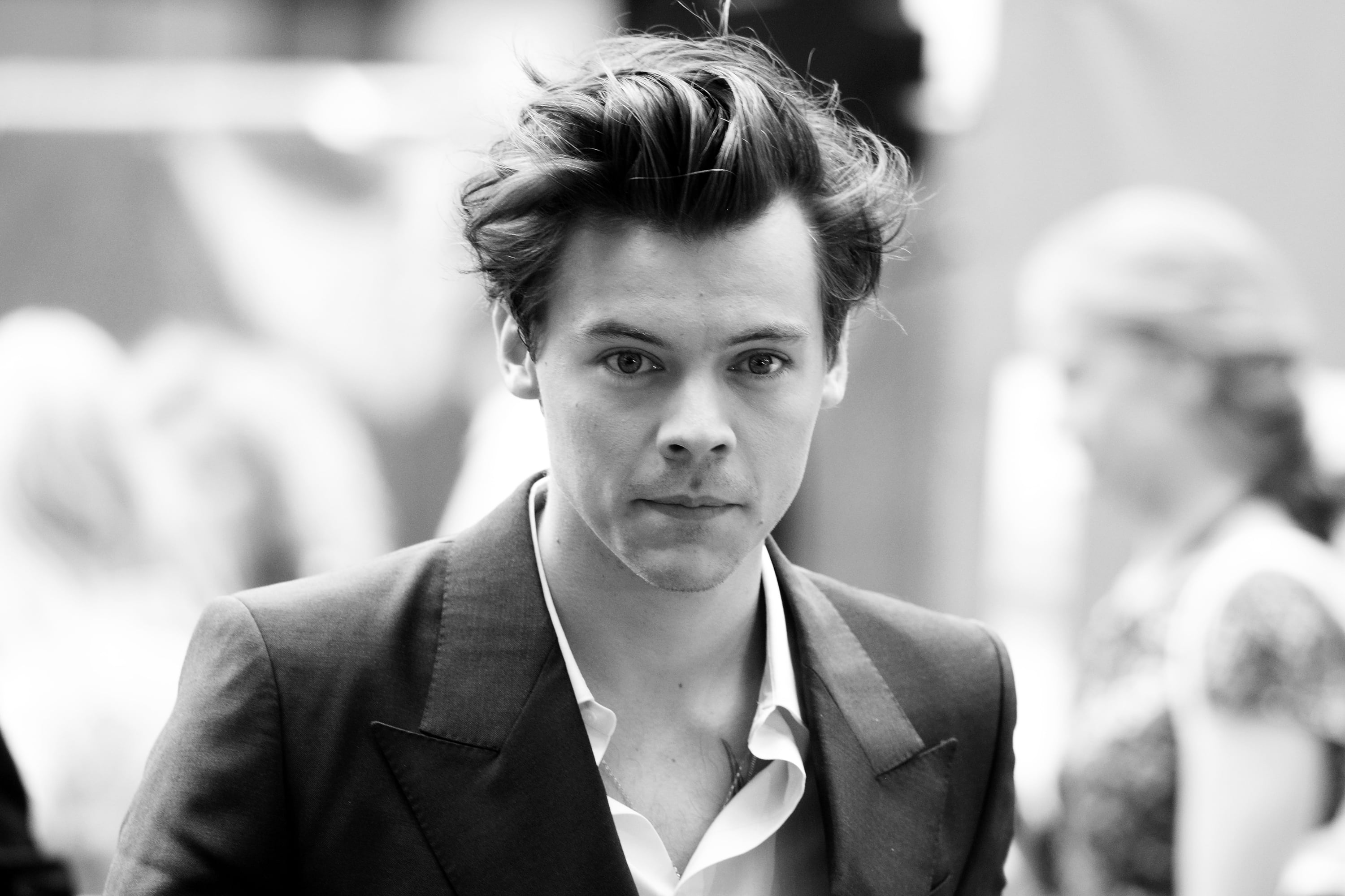 Singers, Black and White, Harry Styles, 2K, Singer, English, HD Wallpaper