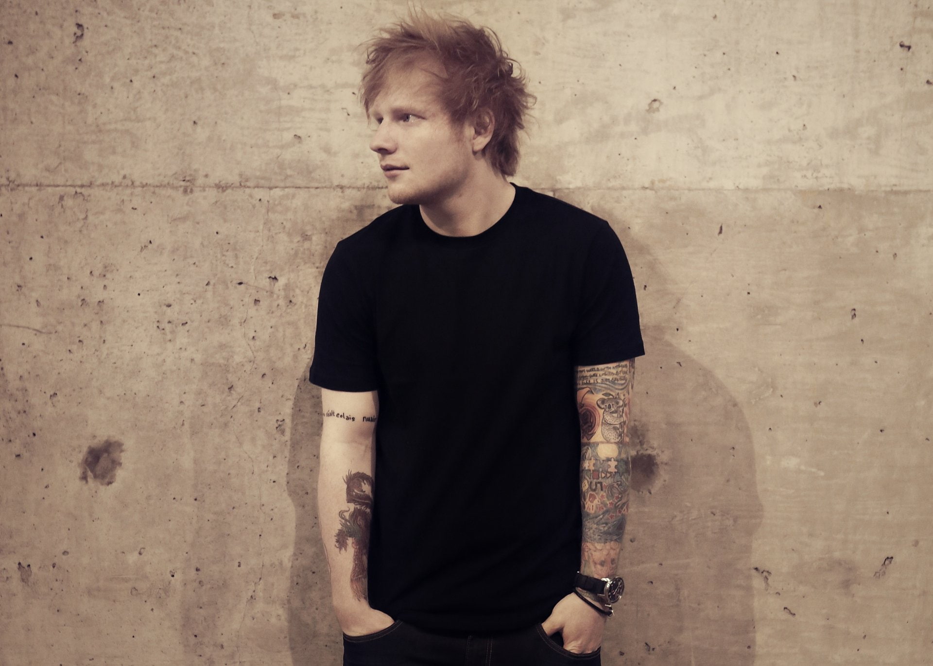 Music, Singer, Ed Sheeran, Tattoo, 1080P, English, HD Wallpaper