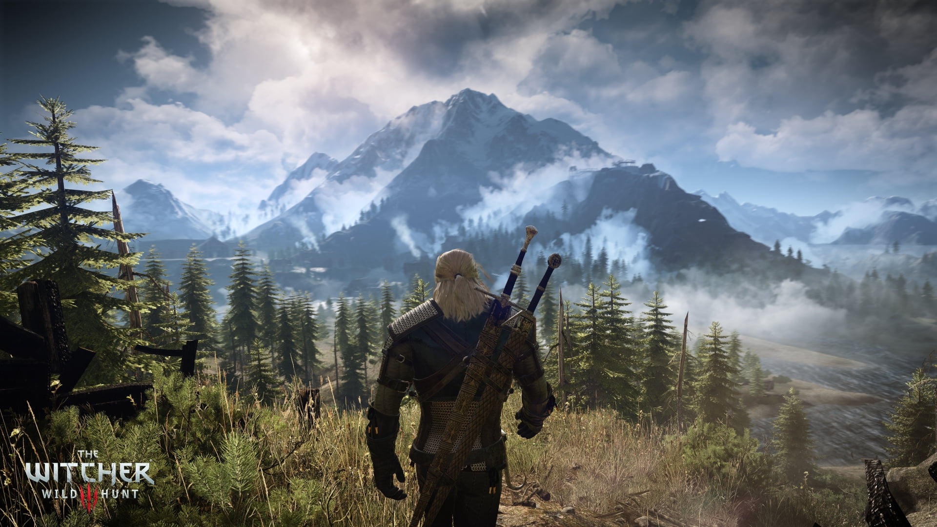 video games, mountain Peak, sky, warm clothing, nature, lifestyles, adventure, hiking, men, forest, tree, people, activity, standing, cloud - Sky, landscape, HD Wallpaper