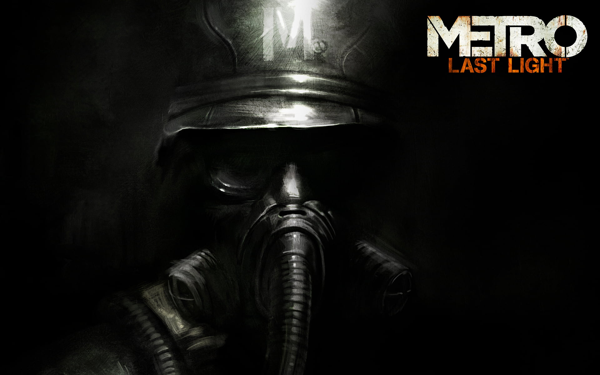 Helmet, studio shot, light, illuminated, war, human body part, protection, protective Workwear, sign, gas, 4A Games, concepts, Soldiers, indoors, western script, HD Wallpaper