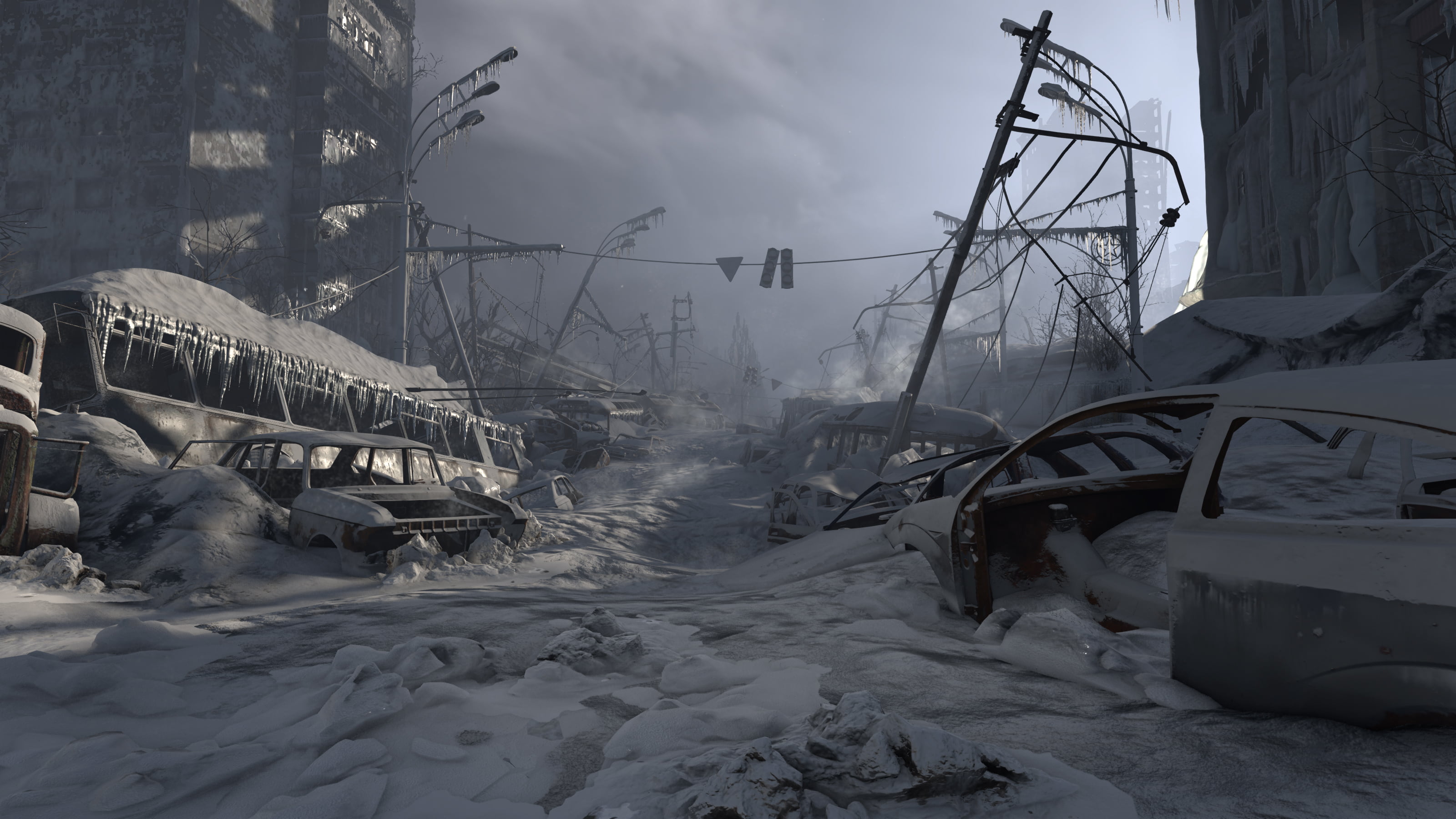 apocalyptic, Metro 2033, futuristic, Metro Exodus, video games, wreck, ruin, 2K, HD Wallpaper
