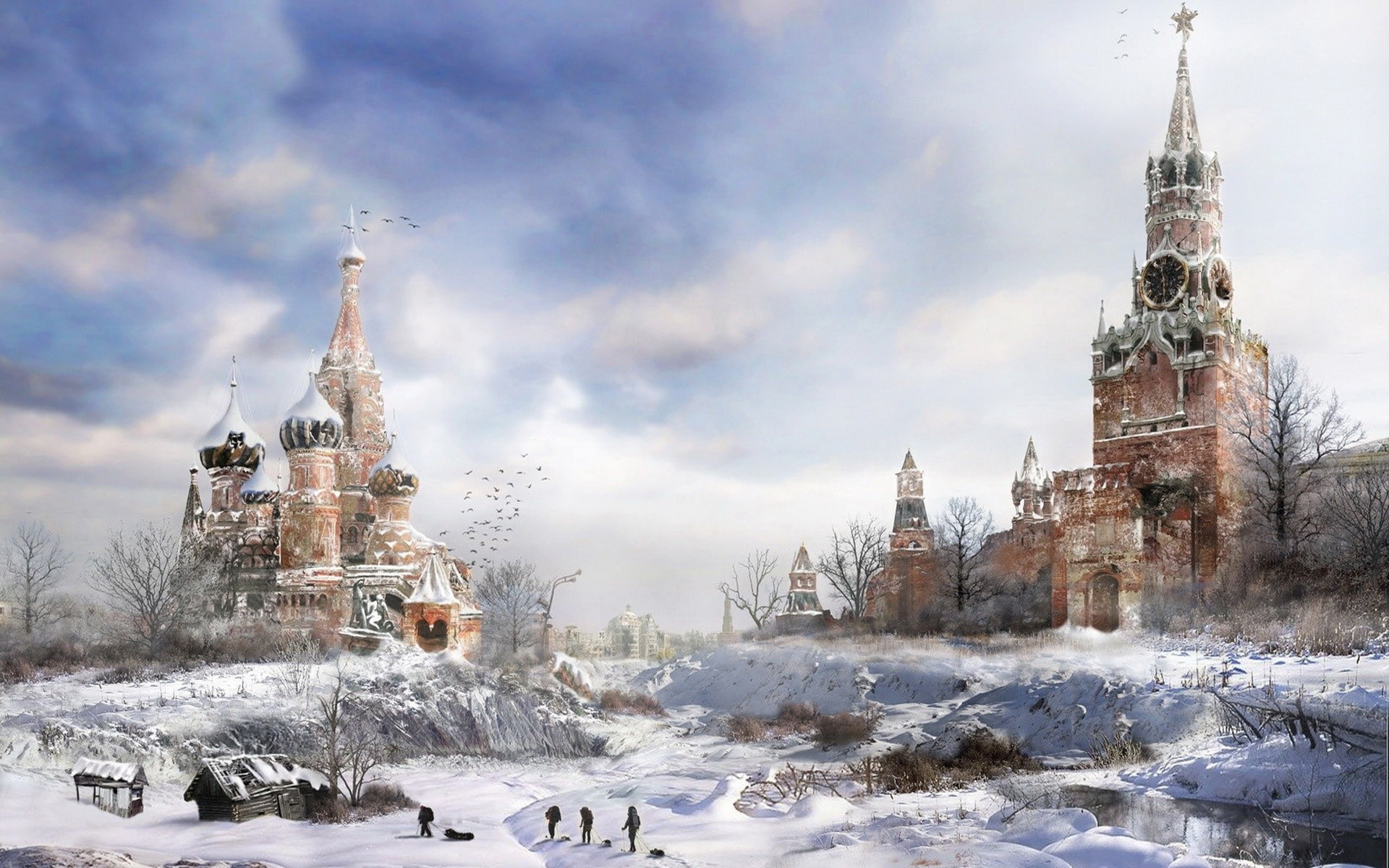 winter, metro, 1080P, moscow, HD Wallpaper