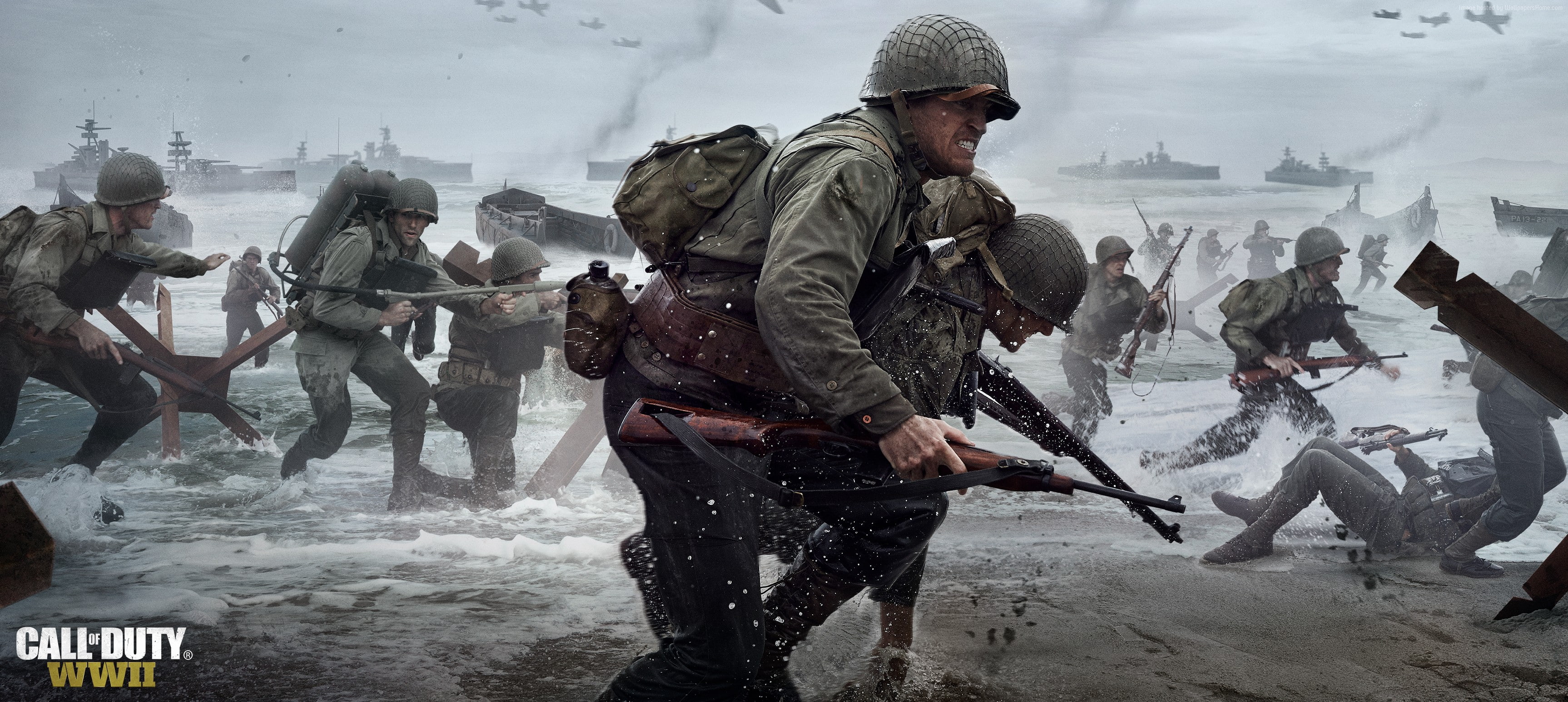 screenshot, Call of Duty: WW2, 5k, 2K, 4k, E3 2017, poster, HD Wallpaper