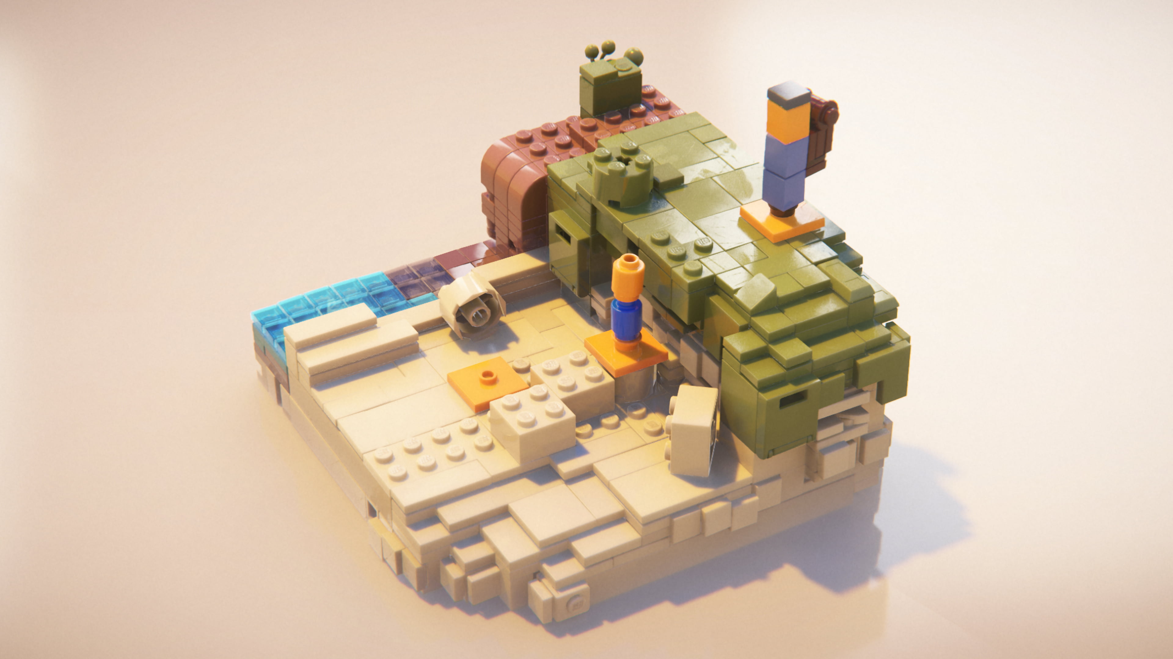 4K, LEGO, RTX On, HD Wallpaper