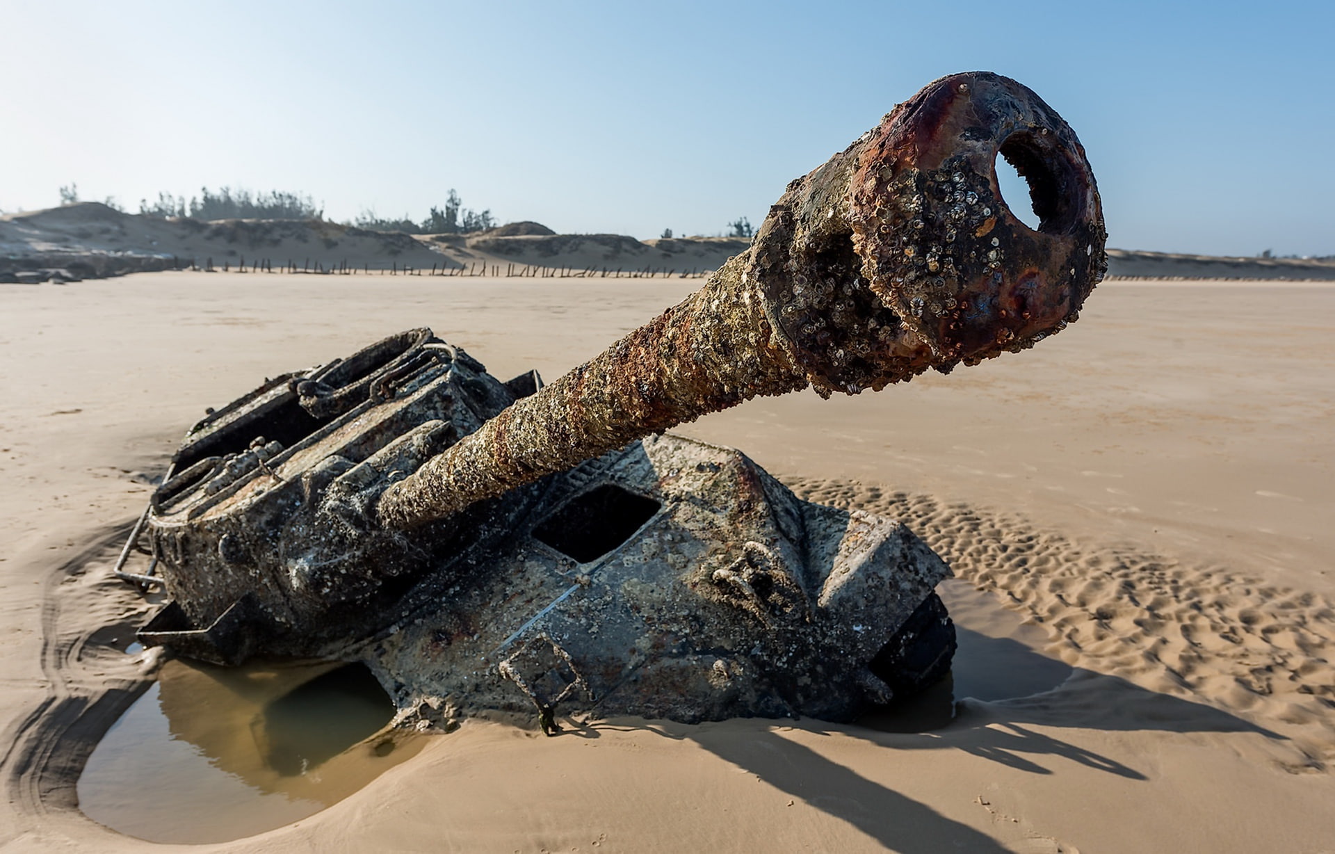 1080P, vehicle, tank, M18 Hellcat, wreck, HD Wallpaper