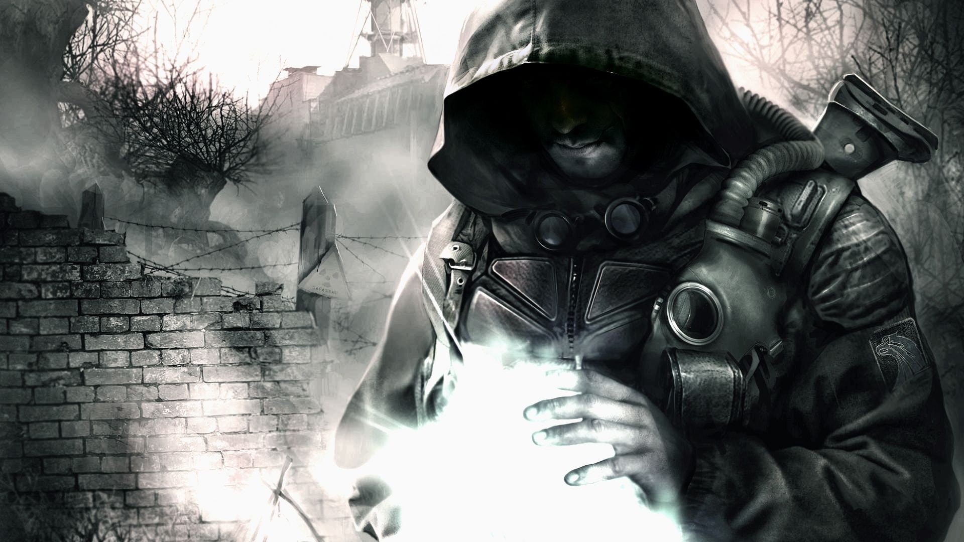1080P, ruins, disasters, games, action, guns, bushes, night, video, nature, buildings, paranormal, hiding, danger, s t a l k e r, chernobyl, storm, facilities, HD Wallpaper