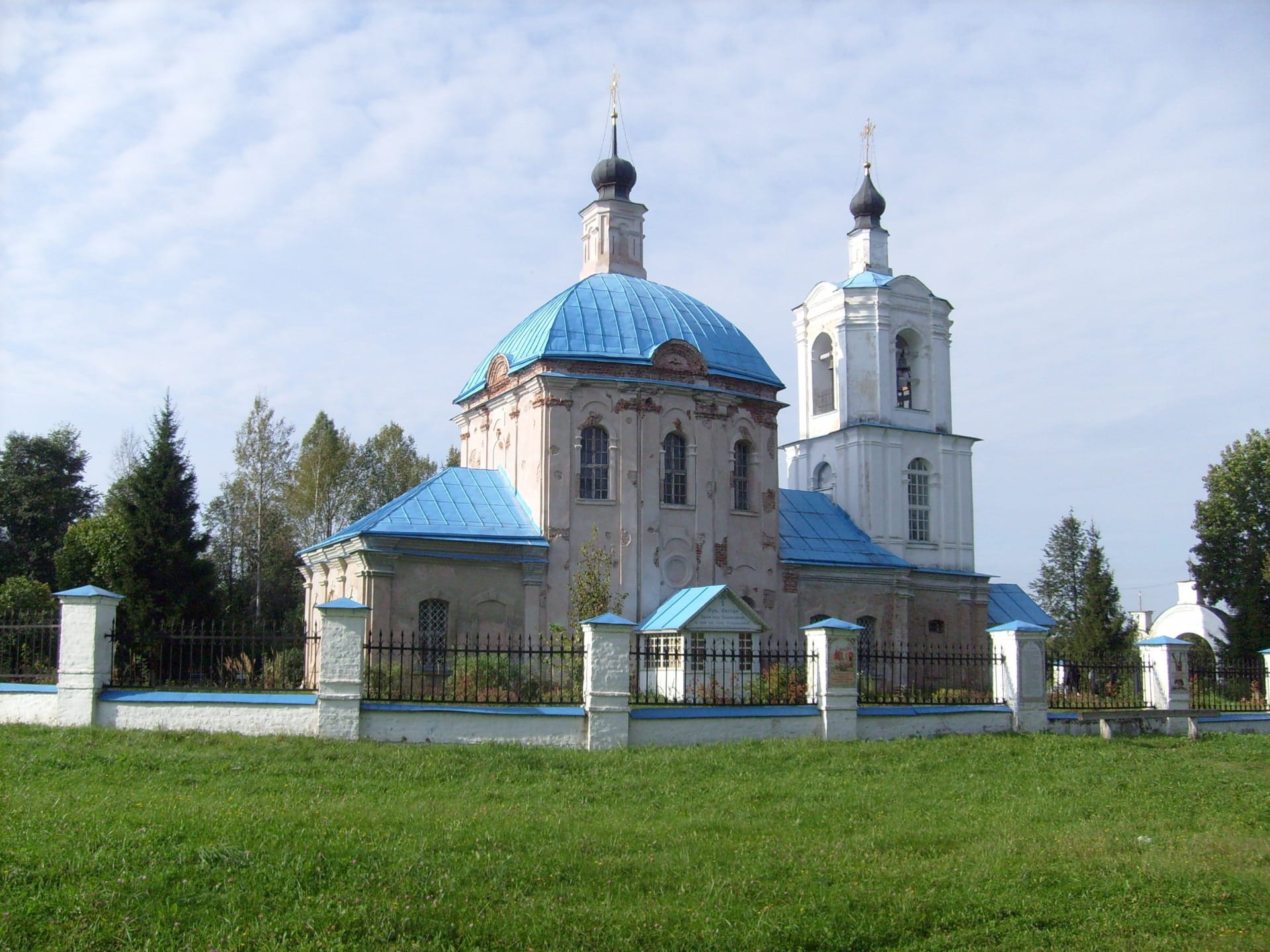 spire, kartasheva, music, nature, religion, plant, russia, no people, 1080P, dome, smolensk, building, village, outdoors, Landmark, Temple, building exterior, HD Wallpaper