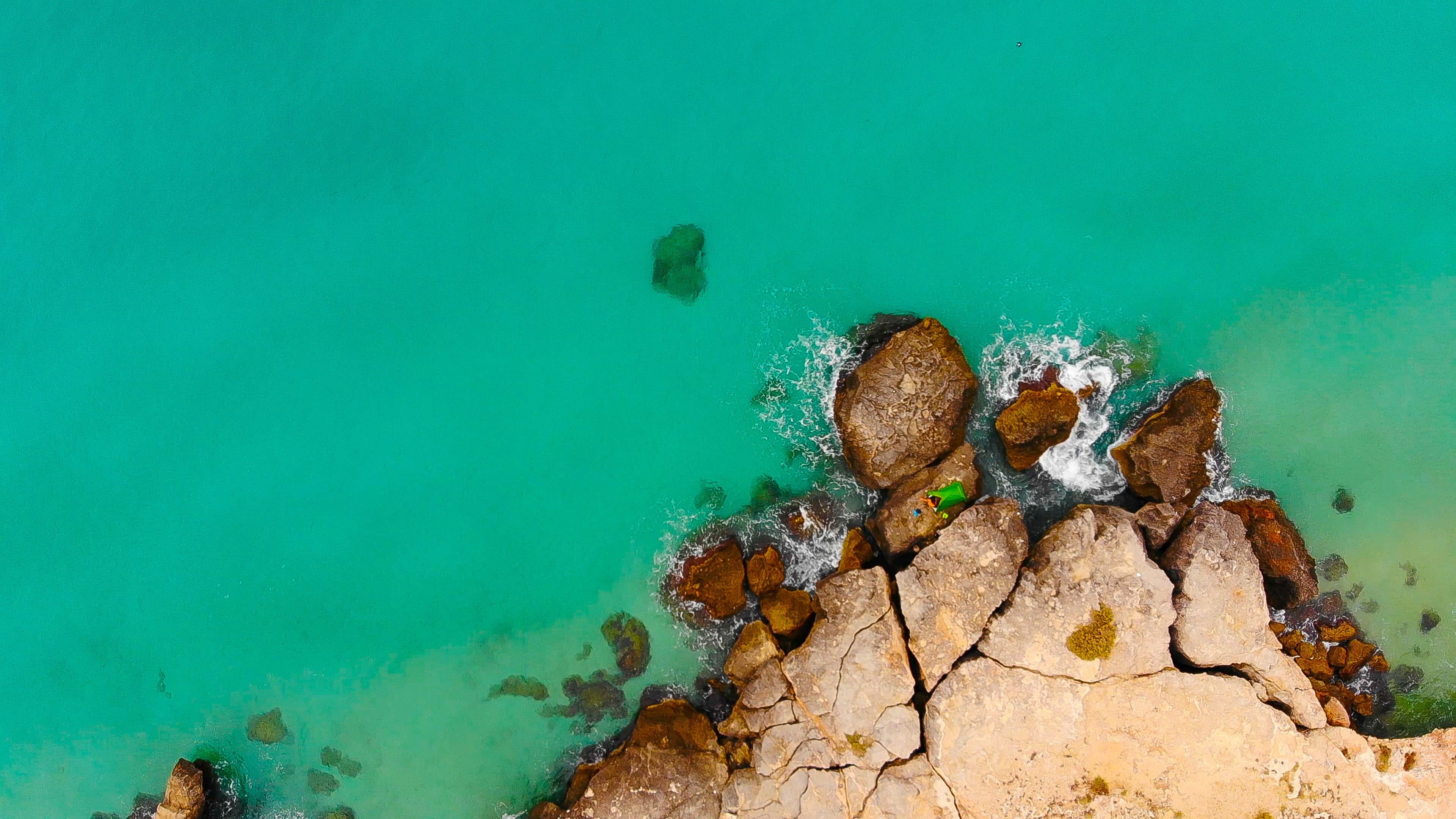 no people, animal wildlife, underwater, turquoise colored, summer, puglia, sea life, drone, tent, djimavicair, day, animals in the wild, italy, salento, HD Wallpaper