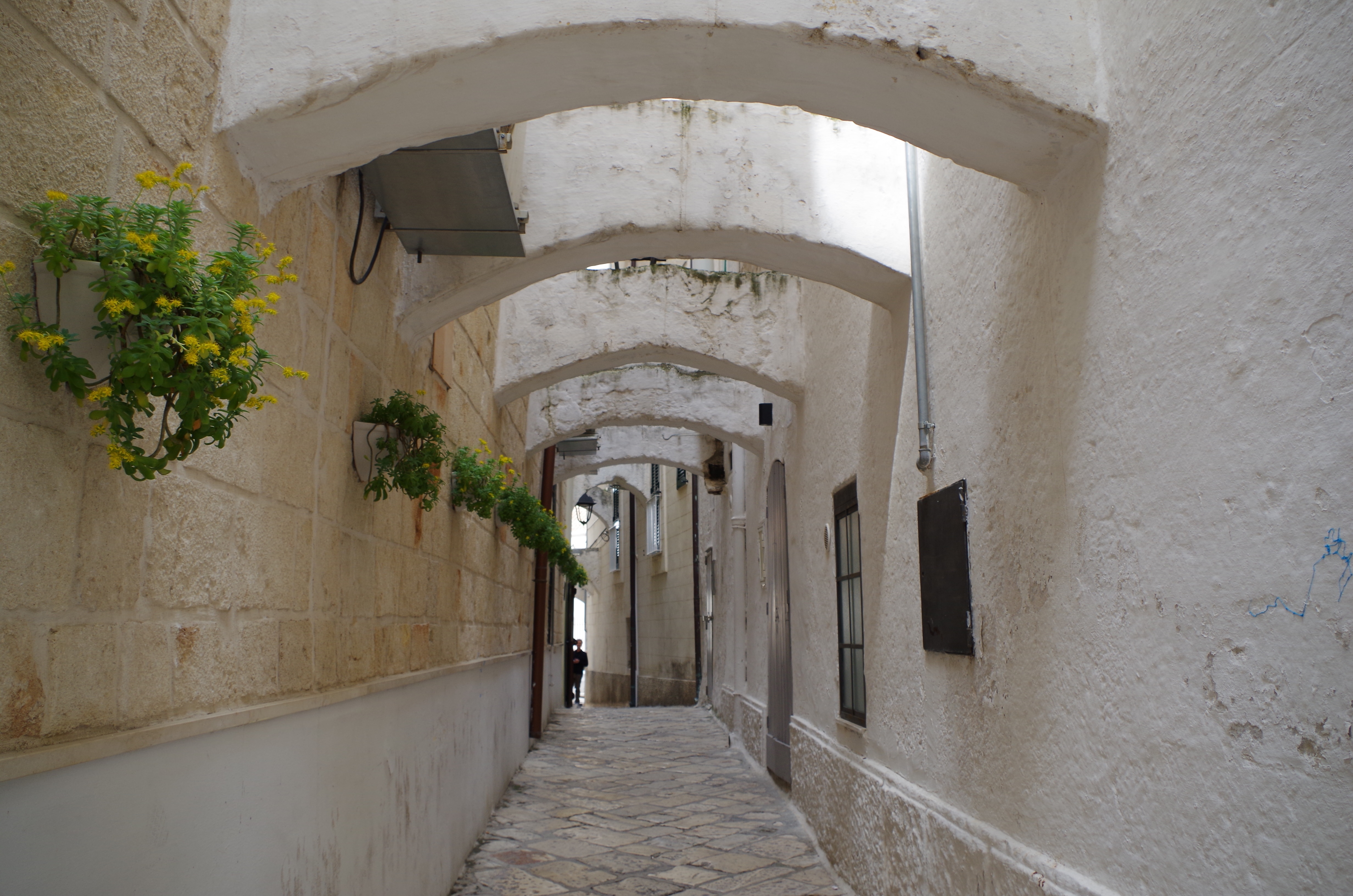 glimpse, arched, arch, alley, puglia, italy, footpath, wall, historical centre, empty, ceiling, apulia, the way forward, architecture, monopoli, long, narrow, HD Wallpaper